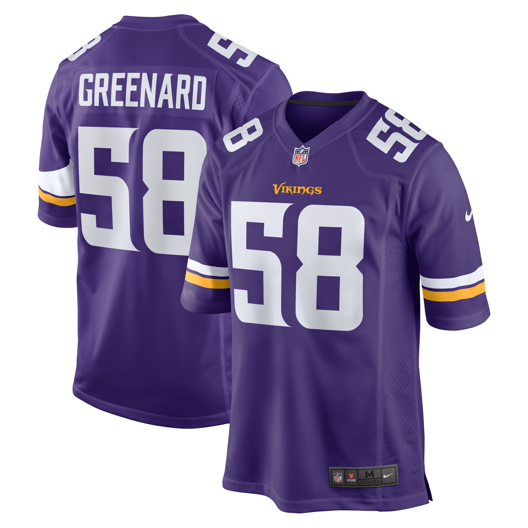 Jonathan Greenard Minnesota Vikings Nike Team Game Jersey - Purple