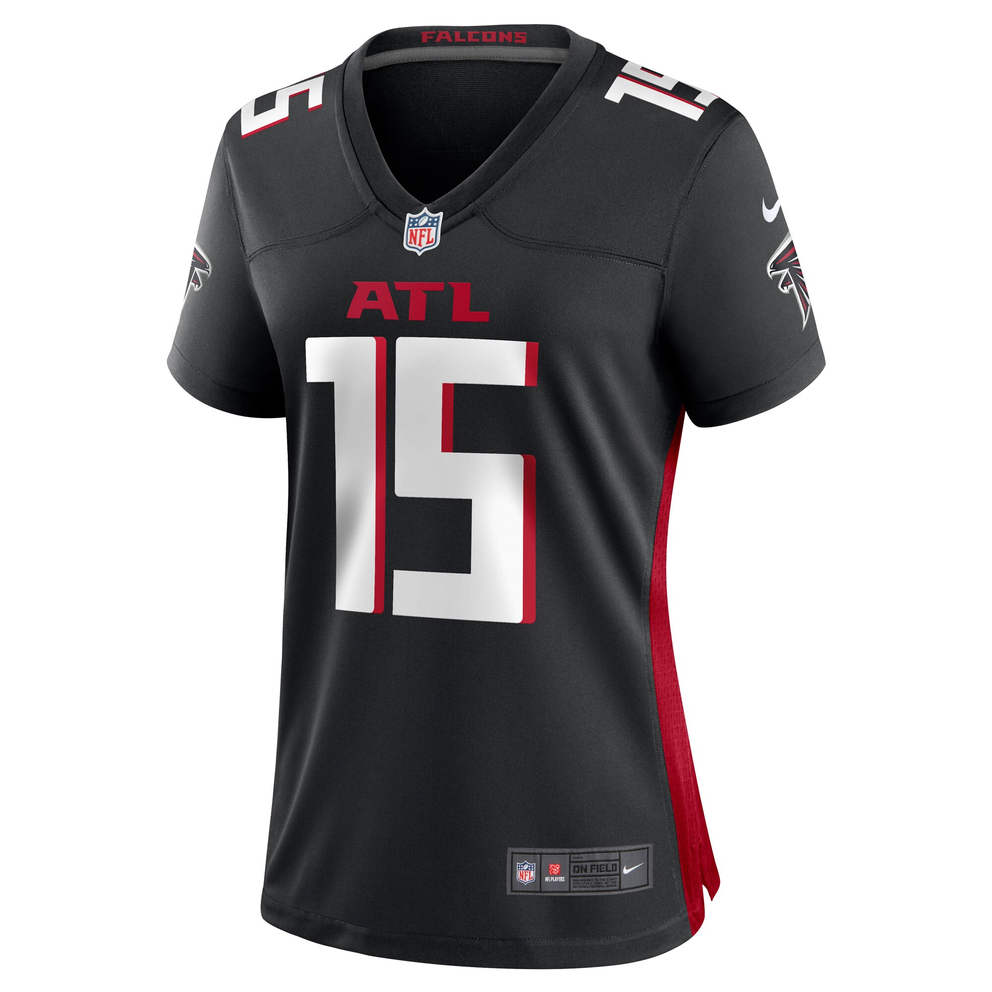 Van Jefferson Atlanta Falcons  Women's  Game Jersey -  Black