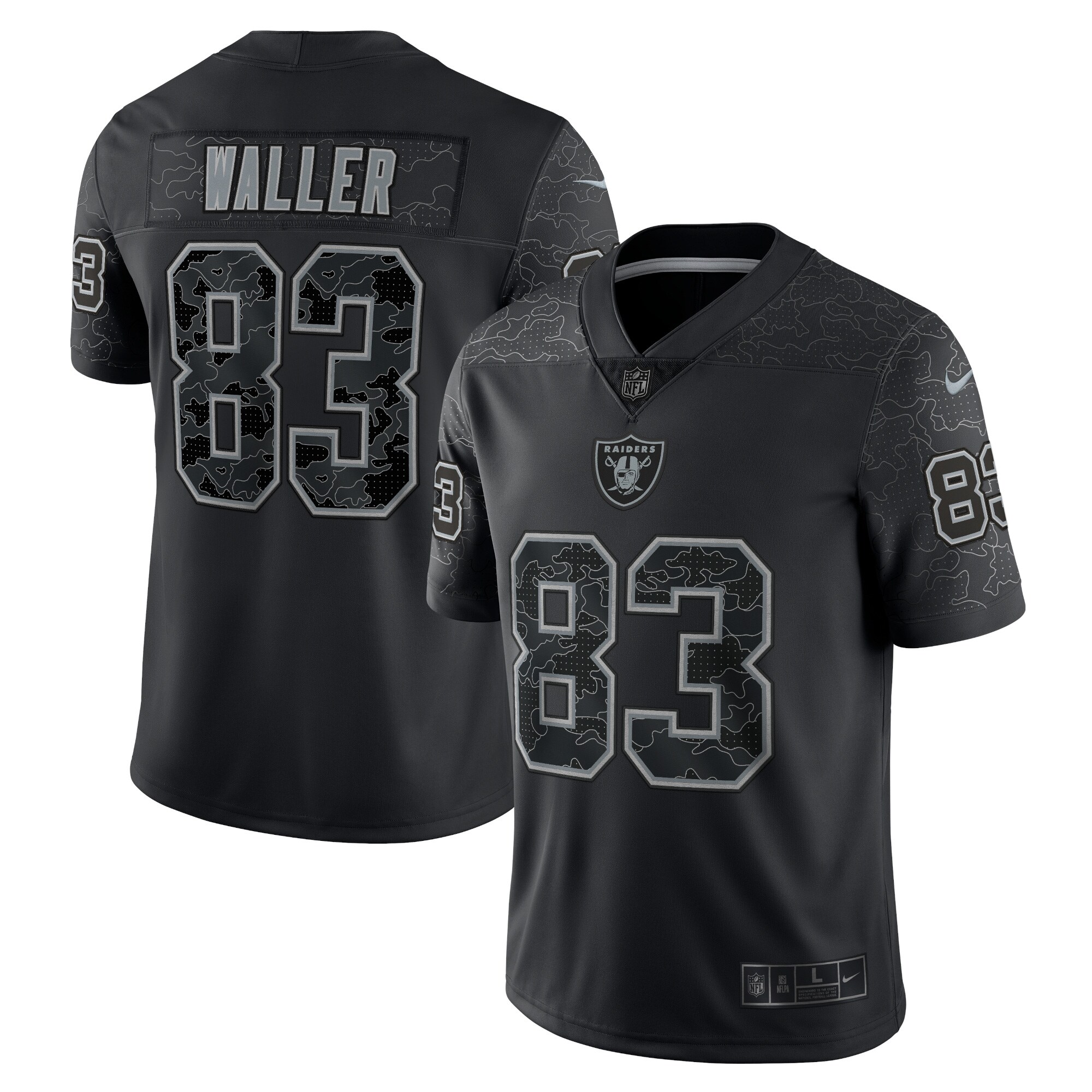 Darren Waller Las Vegas Raiders  RFLCTV Limited Jersey - Black