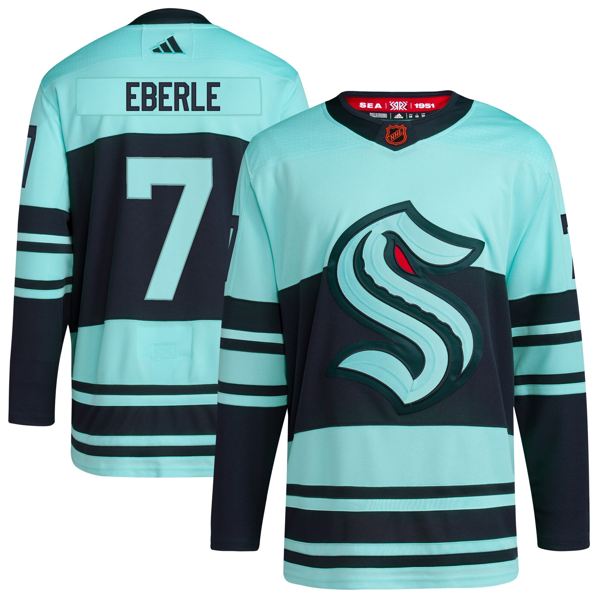 Jordan Eberle  adidas Reverse Retro 2.0 Authentic Player Jersey - Light Blue