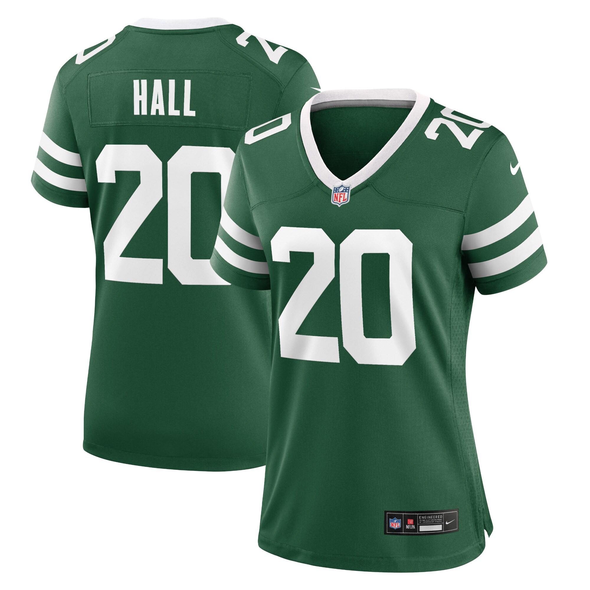 Breece Hall New York Jets  Women's Game Jersey - Legacy Green