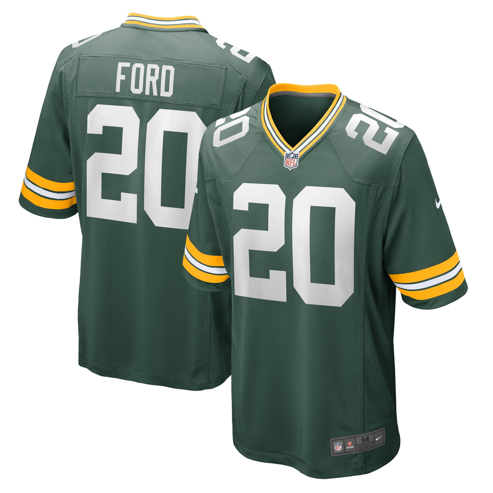 Rudy Ford Green Bay Packers  Game Player Jersey - Green
