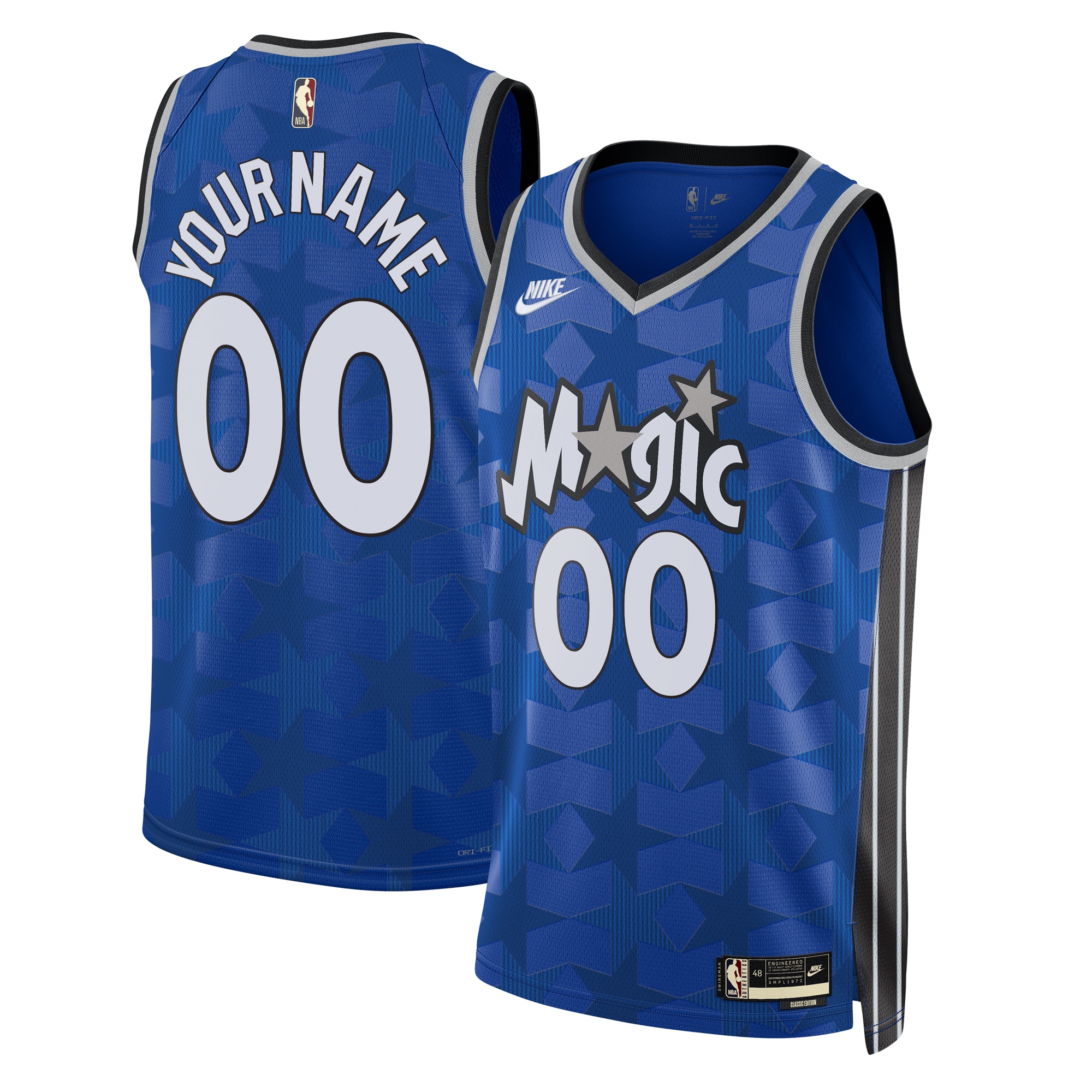 Orlando Magic  Unisex 2023\/24 Swingman Custom Jersey\u00c2\u00a0\u00e2\u20ac\u201c Classic Edition - Blue