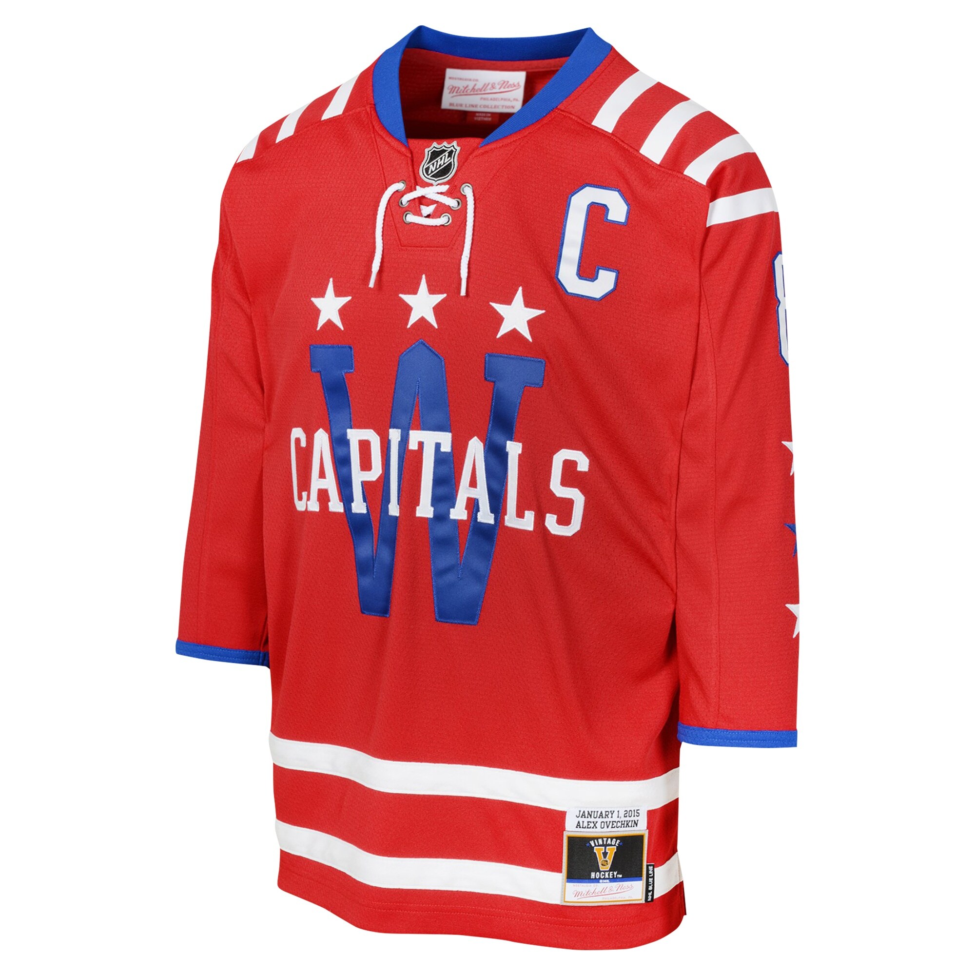 Alexander Ovechkin Washington Capitals Mitchell & Ness Youth 2015 Blue Line Player Jersey - Red