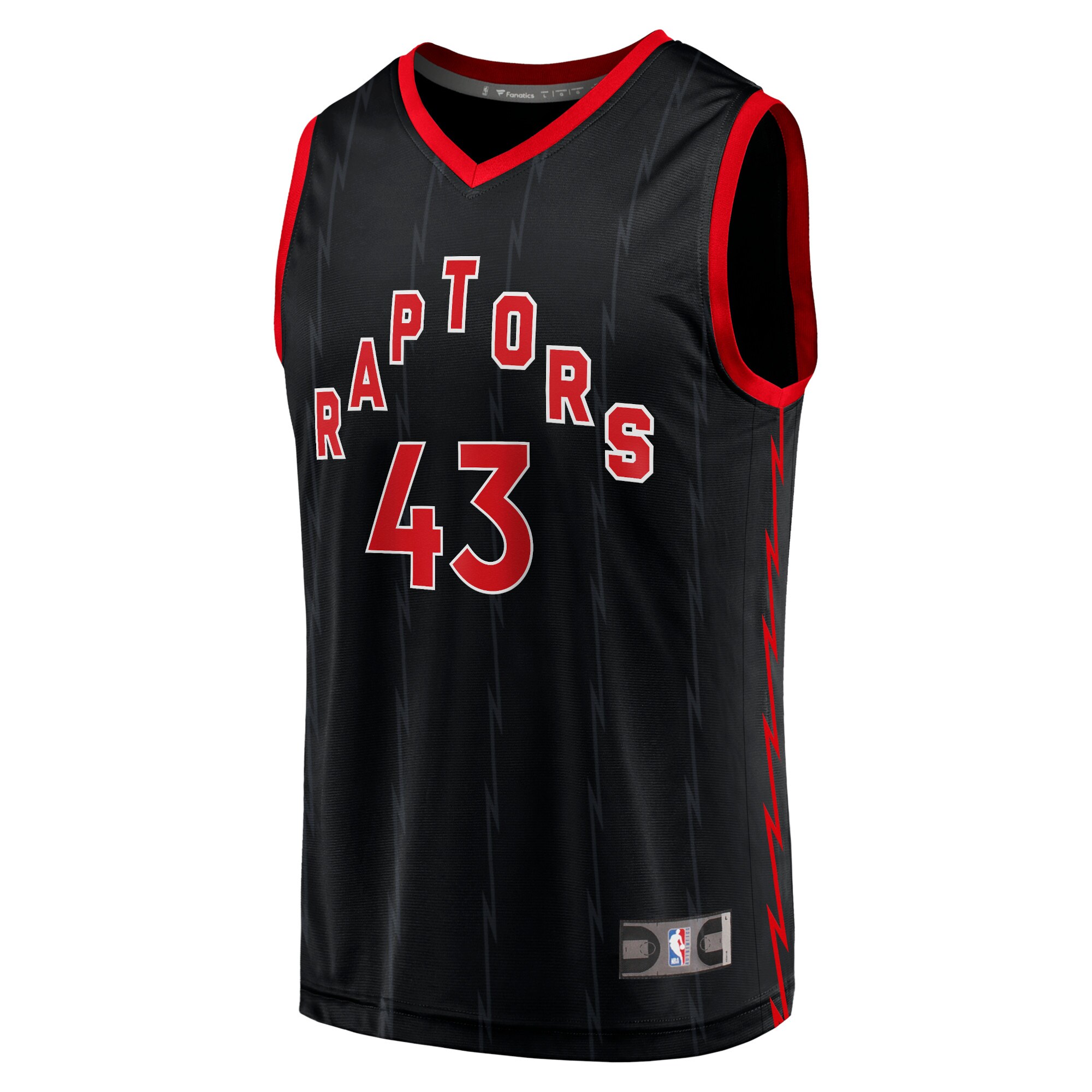 Pascal Siakam Toronto Raptors Fanatics Fast Break Replica Jersey Black - Statement Edition