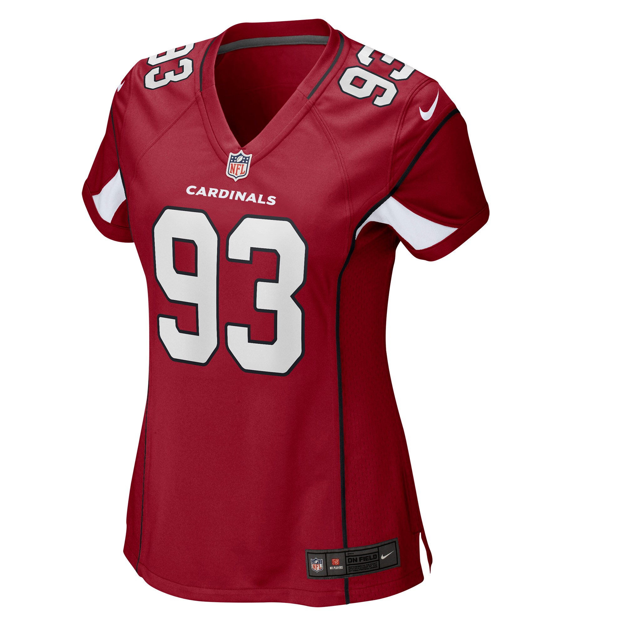 Jonathan Ledbetter Arizona Cardinals  Women's Game Jersey - Cardinal