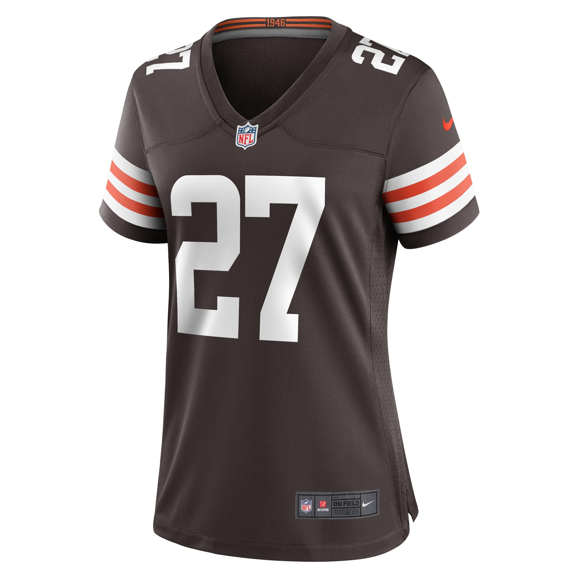 Lorenzo Burns Cleveland Browns  Women's Team Game Jersey -  Brown