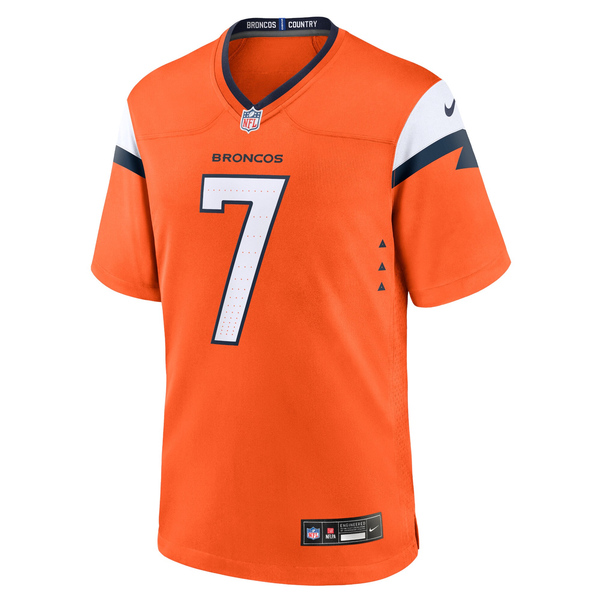 John Elway Denver Broncos  Retired Player Game Jersey - Orange