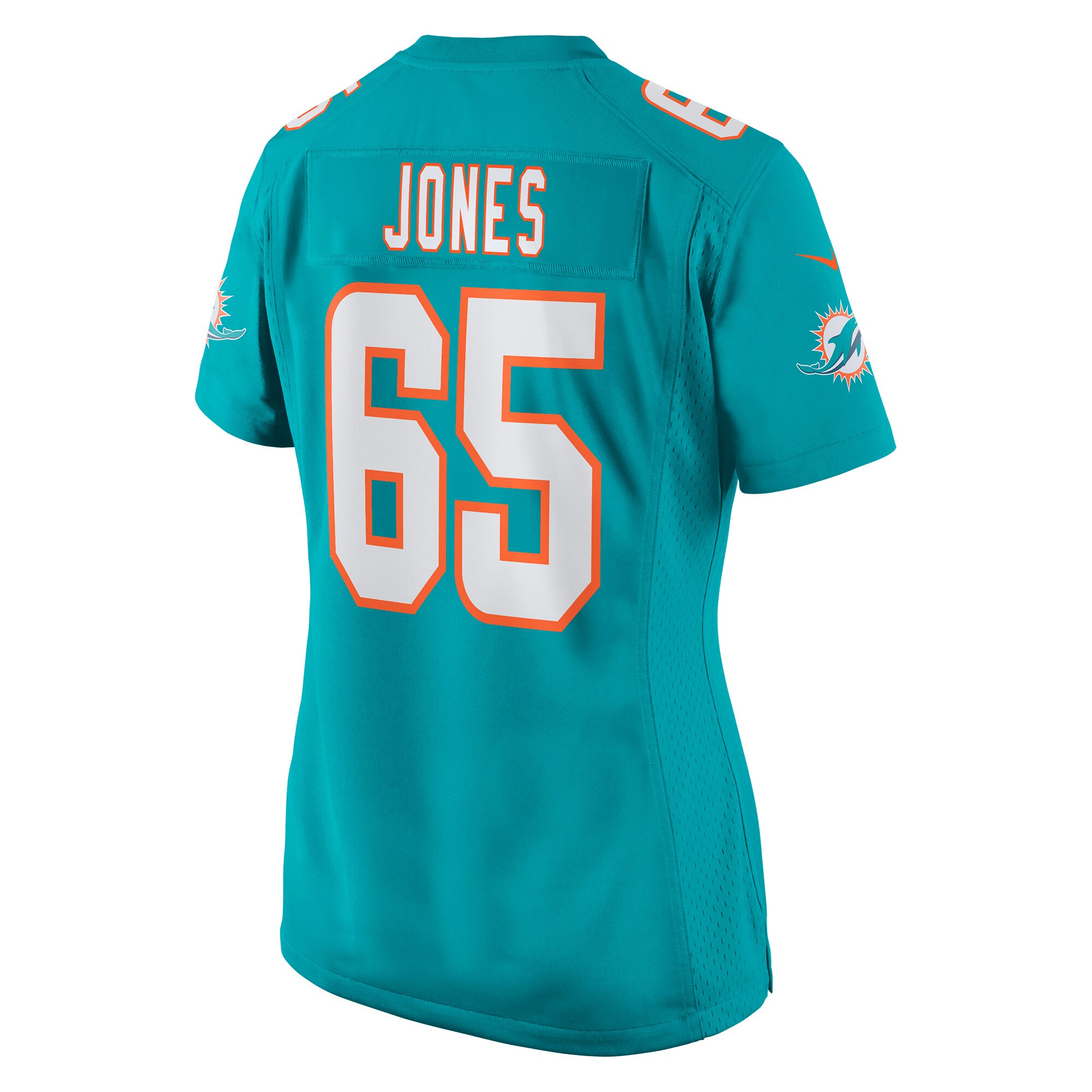 Robert Jones Miami Dolphins  Women's Game Jersey - Aqua
