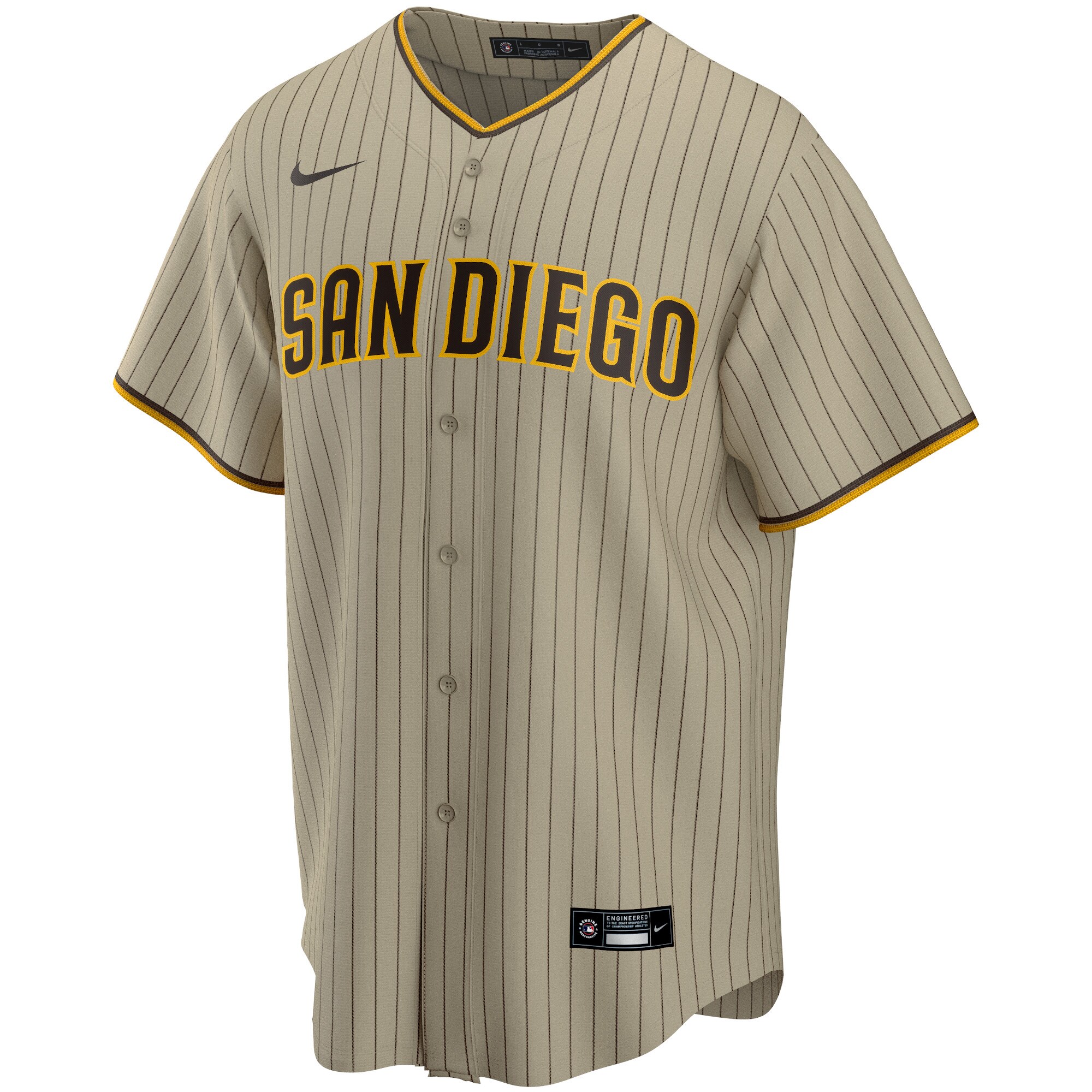 Manny Machado San Diego Padres  Alternate Replica Player Jersey - Tan