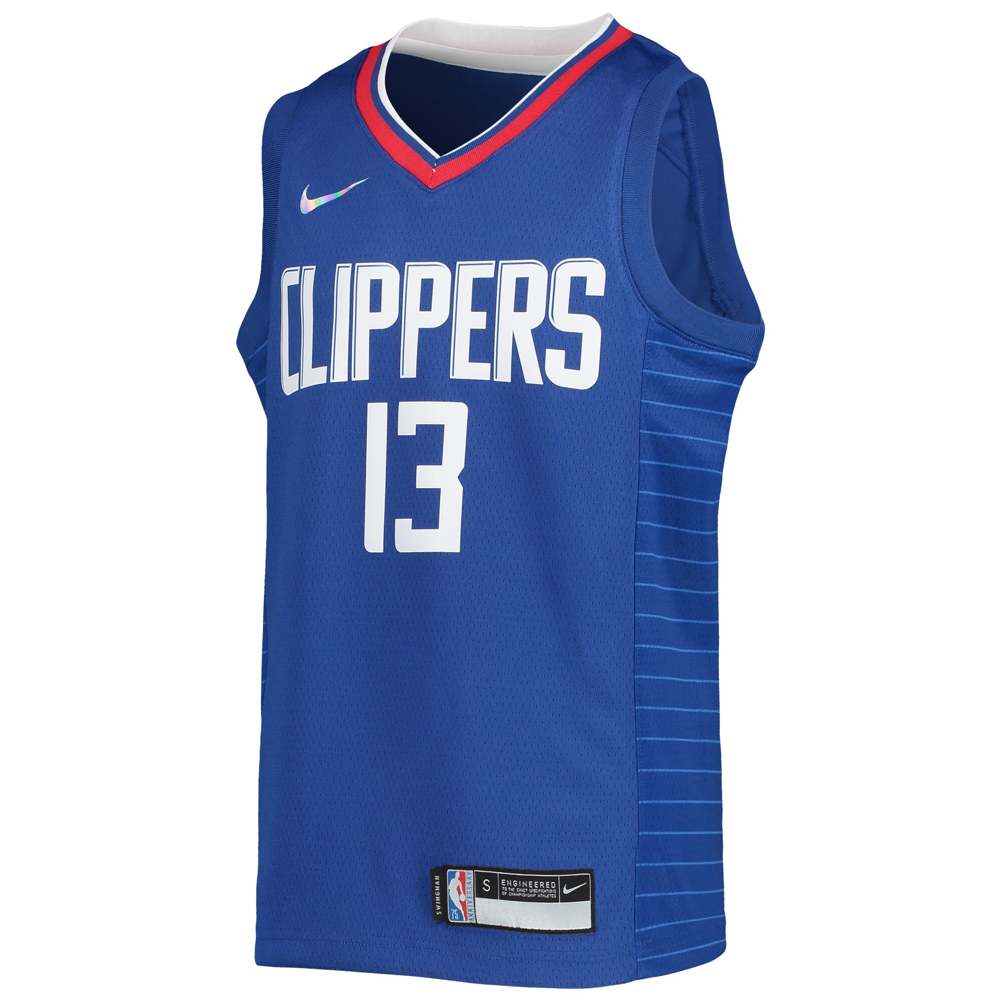 Paul George LA Clippers  Youth 2021\/22 Diamond Swingman Jersey - Icon Edition - Royal