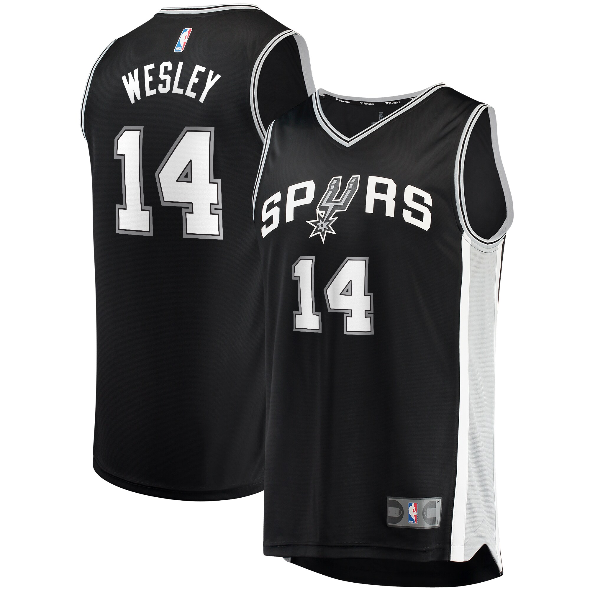 Blake Wesley San Antonio Spurs Fanatics Fast Break Replica Player Jersey - Icon Edition - Black