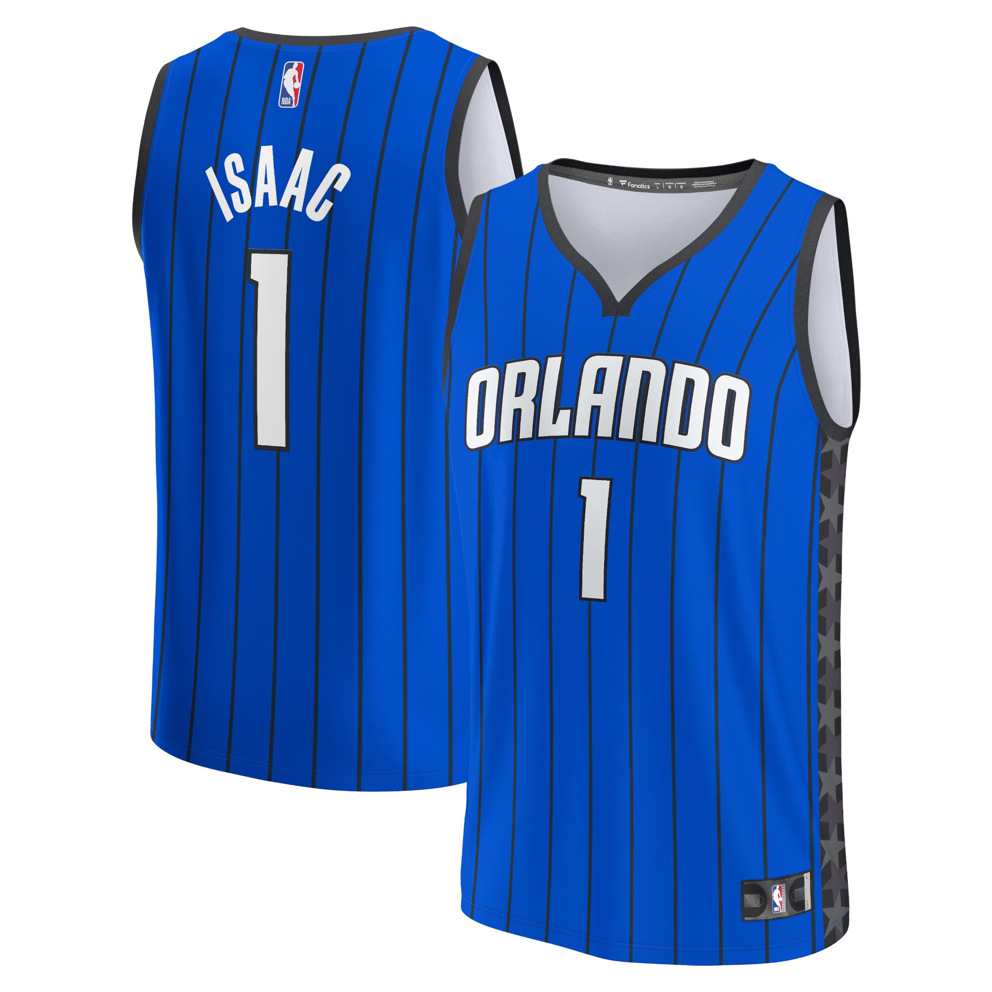 Jonathan Isaac Orlando Magic Fanatics Fast Break Replica Player Jersey - Statement Edition - Blue
