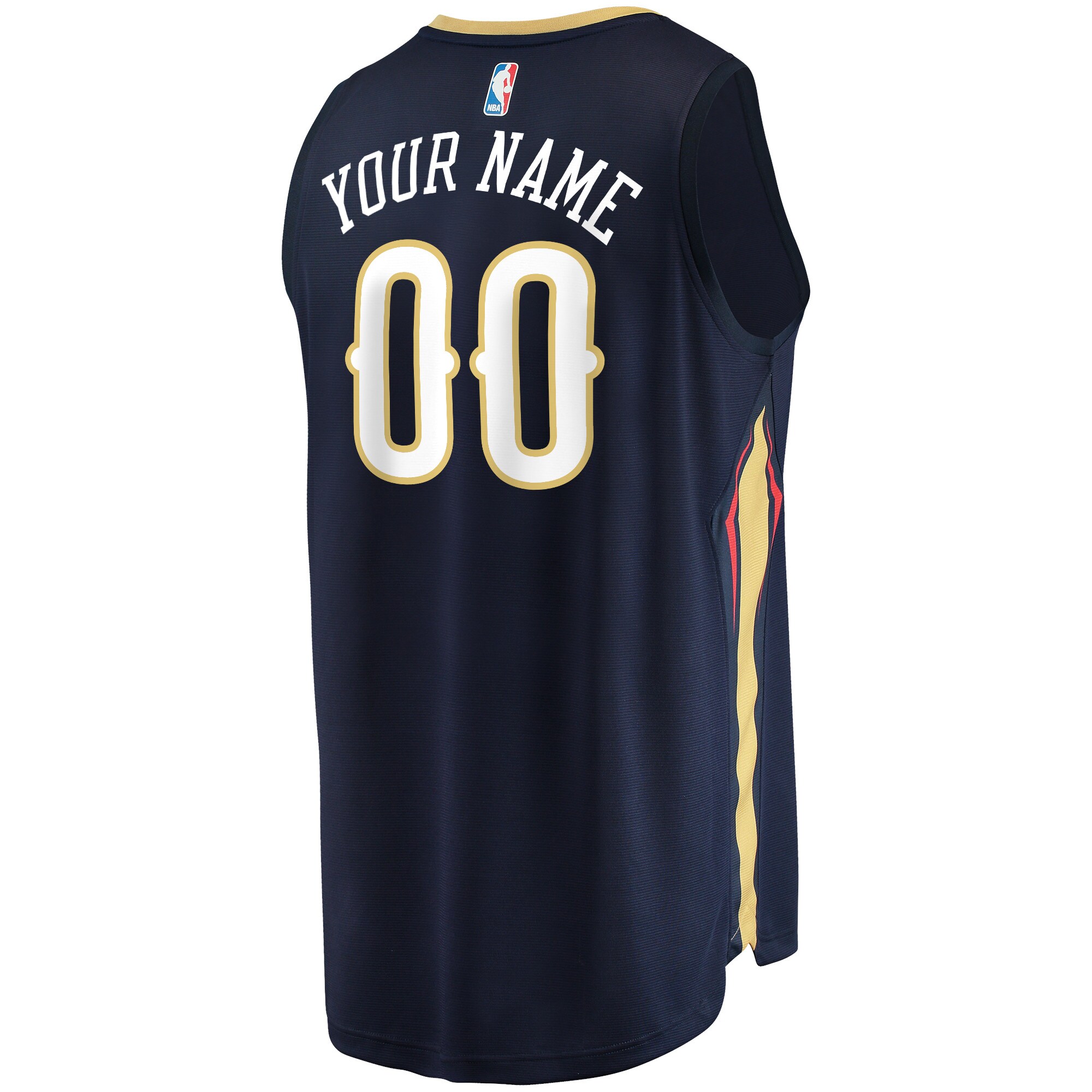 New Orleans Pelicans Fanatics Youth Fast Break Custom Jersey - Navy - Icon Edition