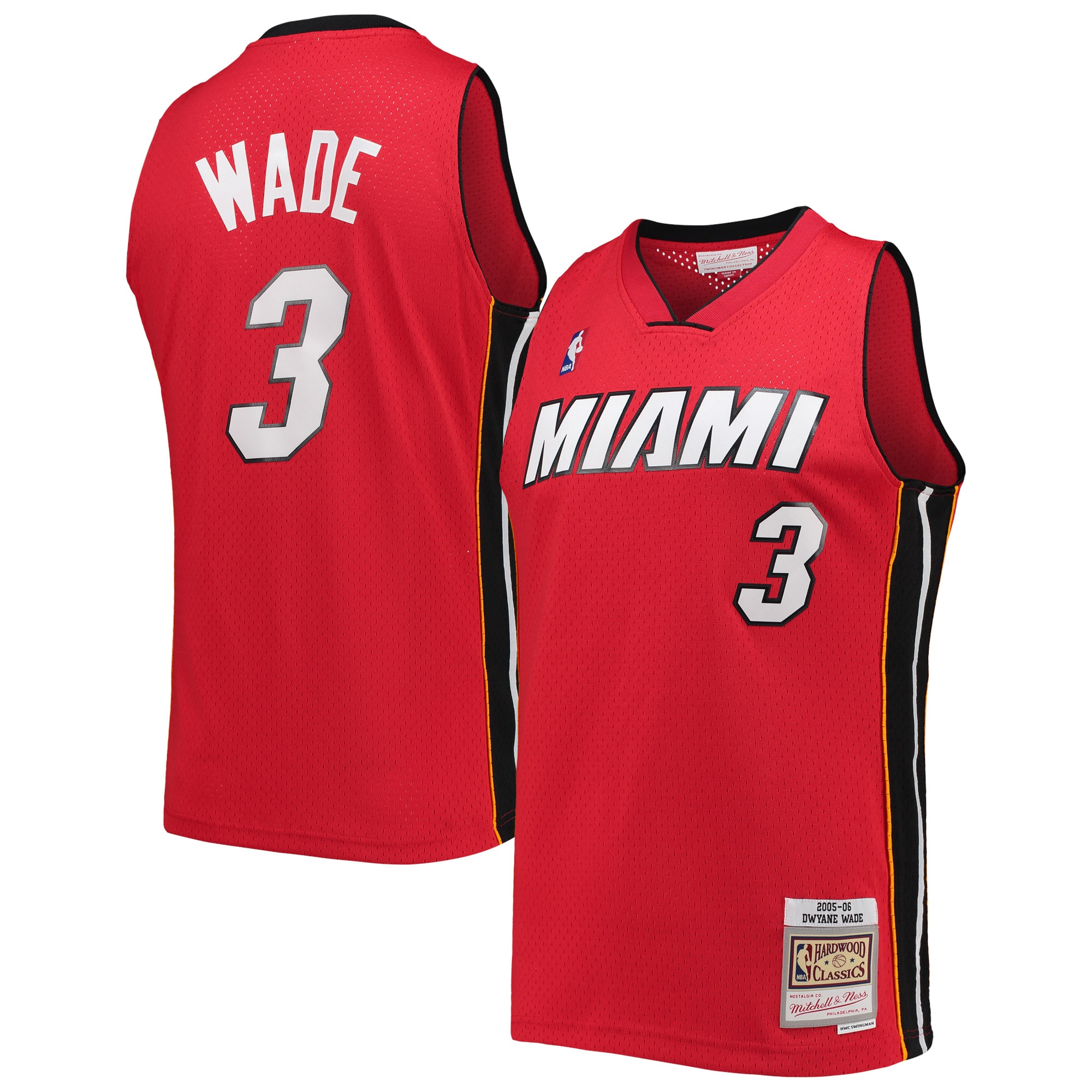 Dwyane Wade Miami Heat Mitchell & Ness Big & Tall Hardwood Classics 2005\/06 Swingman Jersey - Red