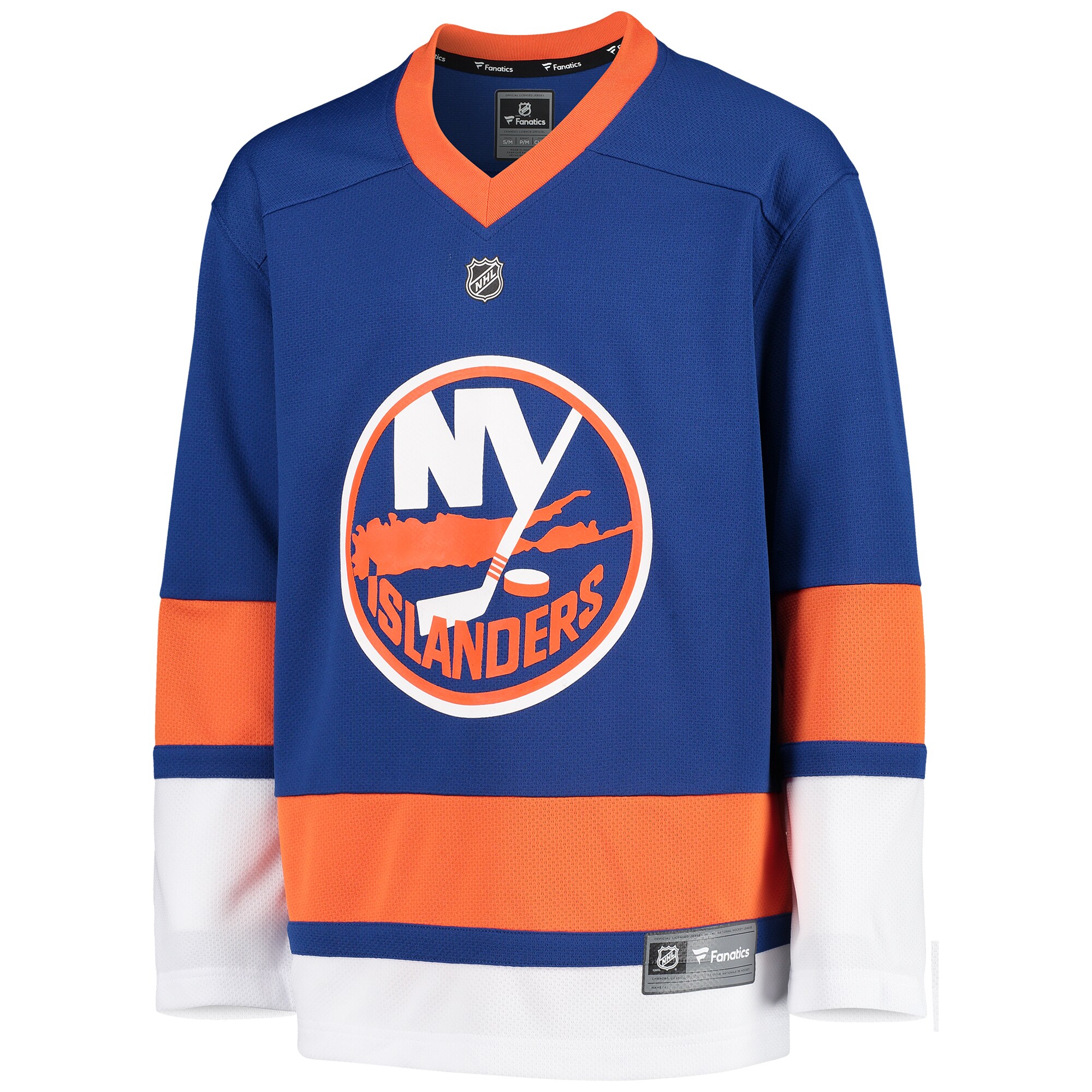 New York Islanders Fanatics Youth Home Replica Blank Jersey - Blue