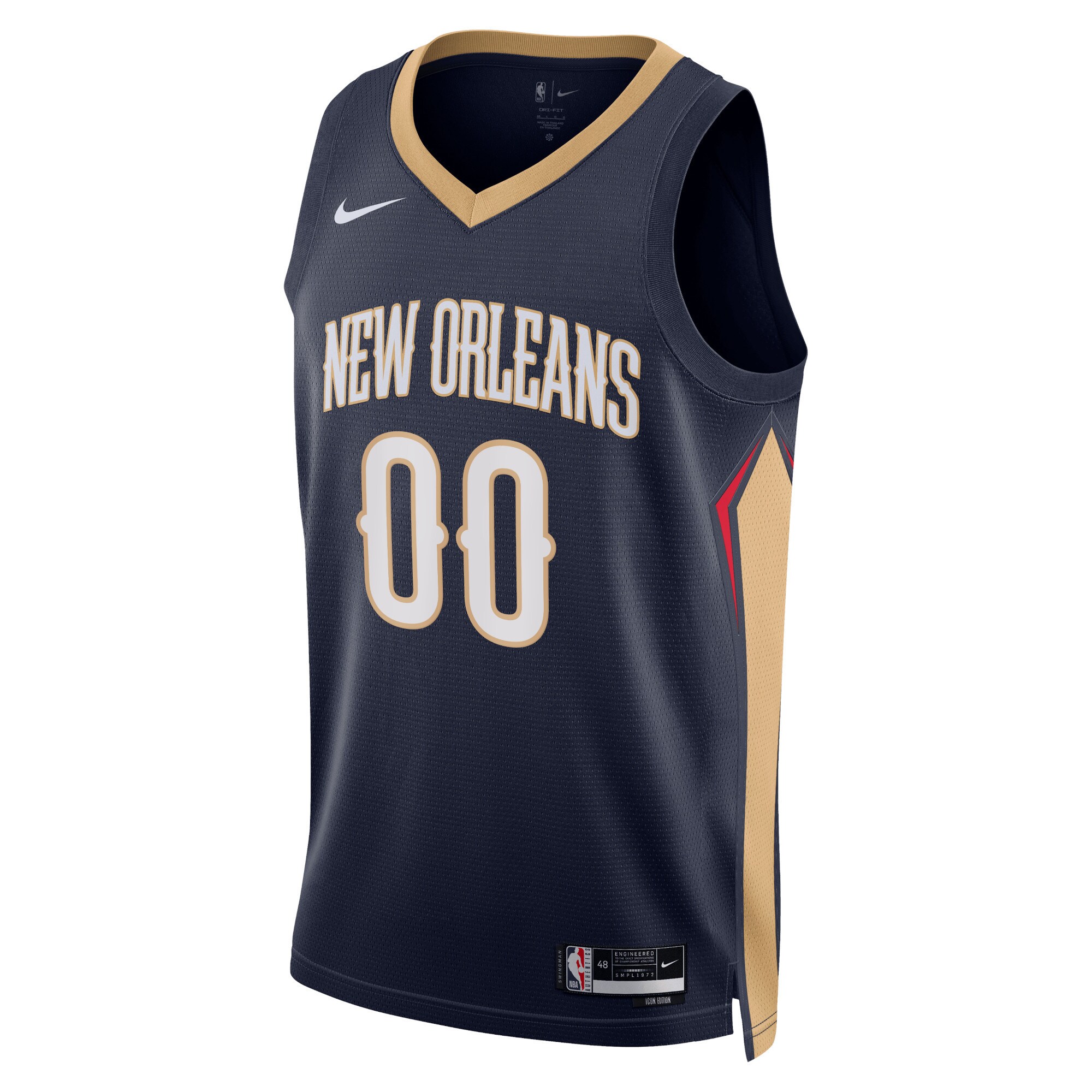 New Orleans Pelicans  Unisex 2022\/23 Swingman Custom Jersey Navy - Icon Edition