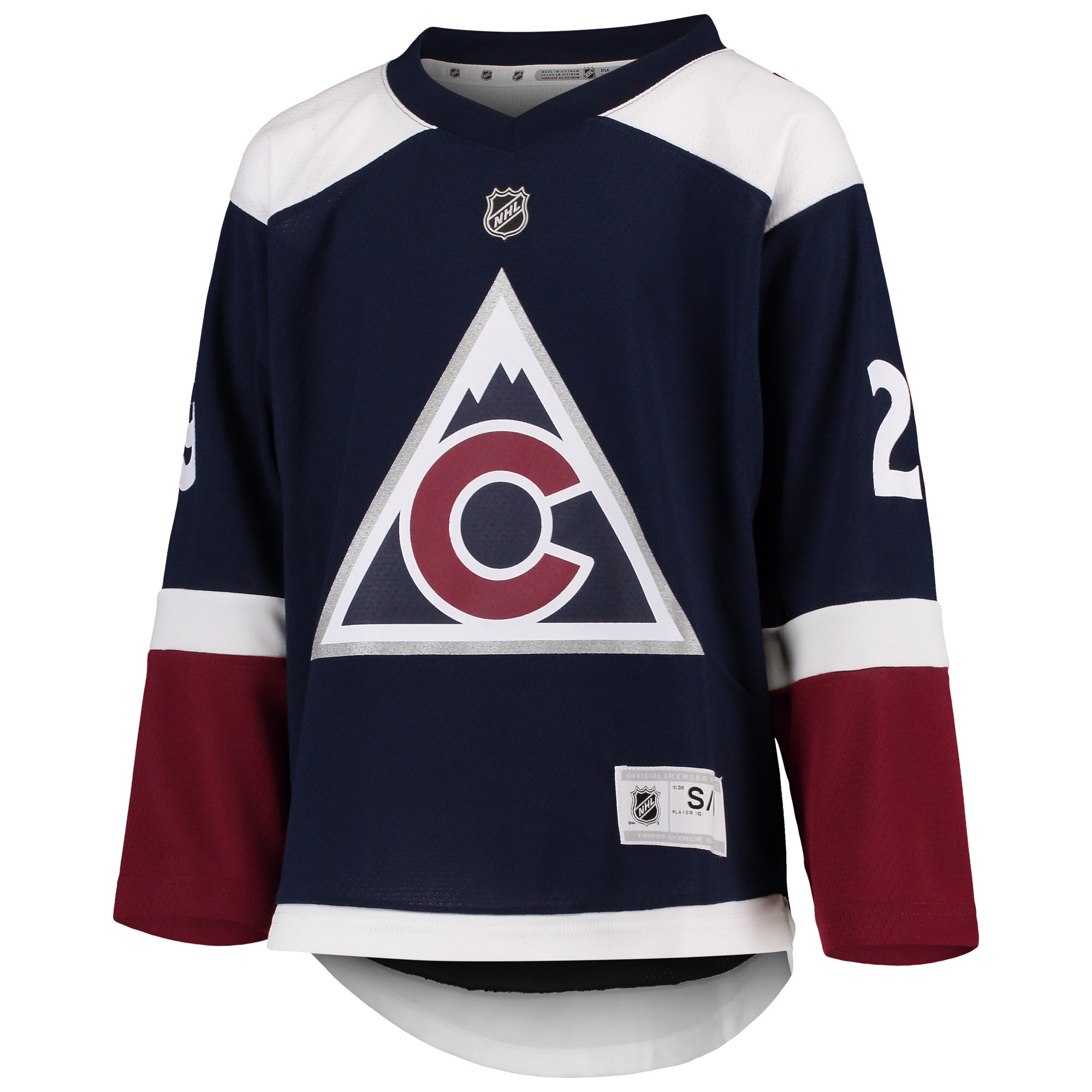 Nathan MacKinnon Colorado Avalanche Youth Alternate Replica Player Jersey - Navy