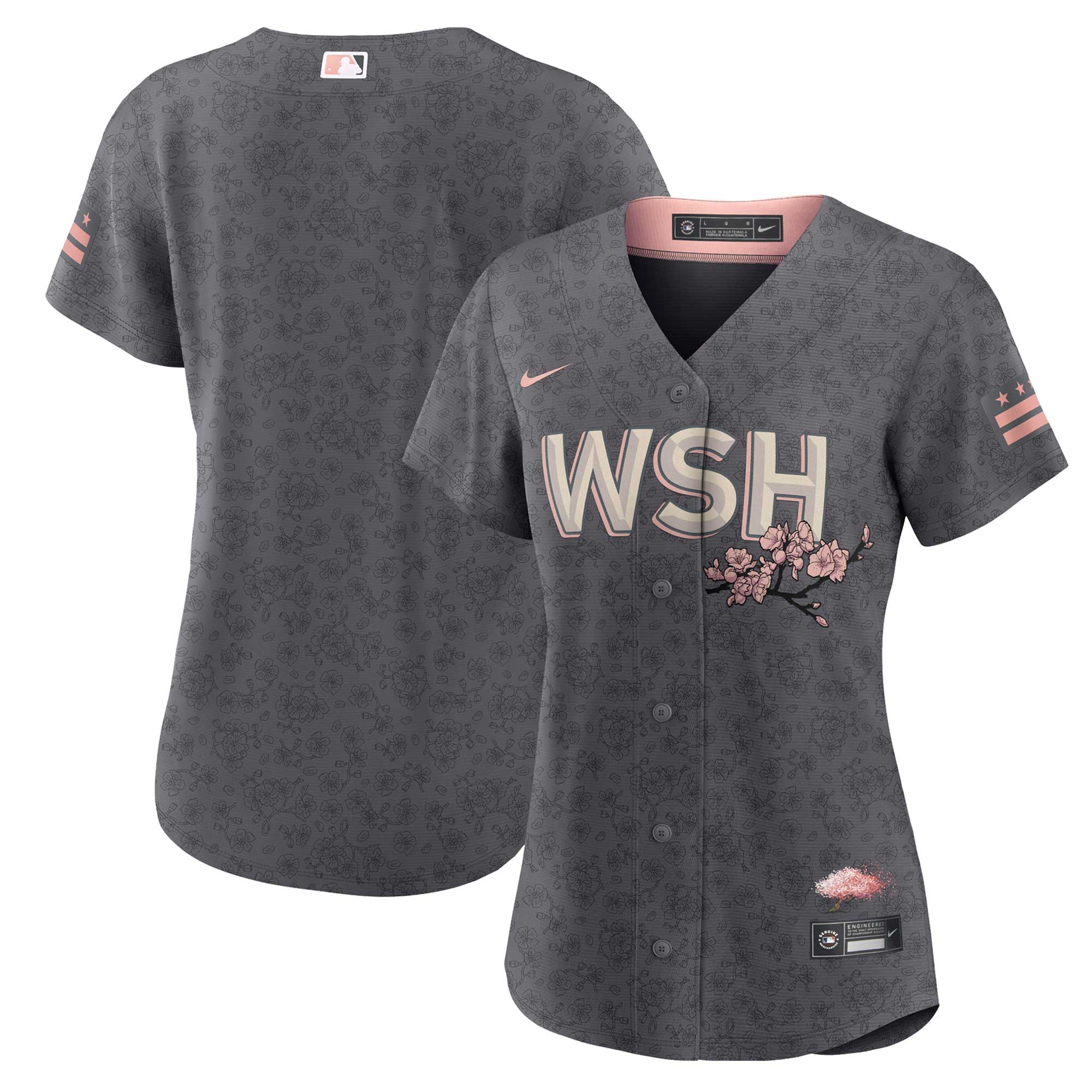 Washington Nationals  Women's City Connect Replica Team Jersey - Gray