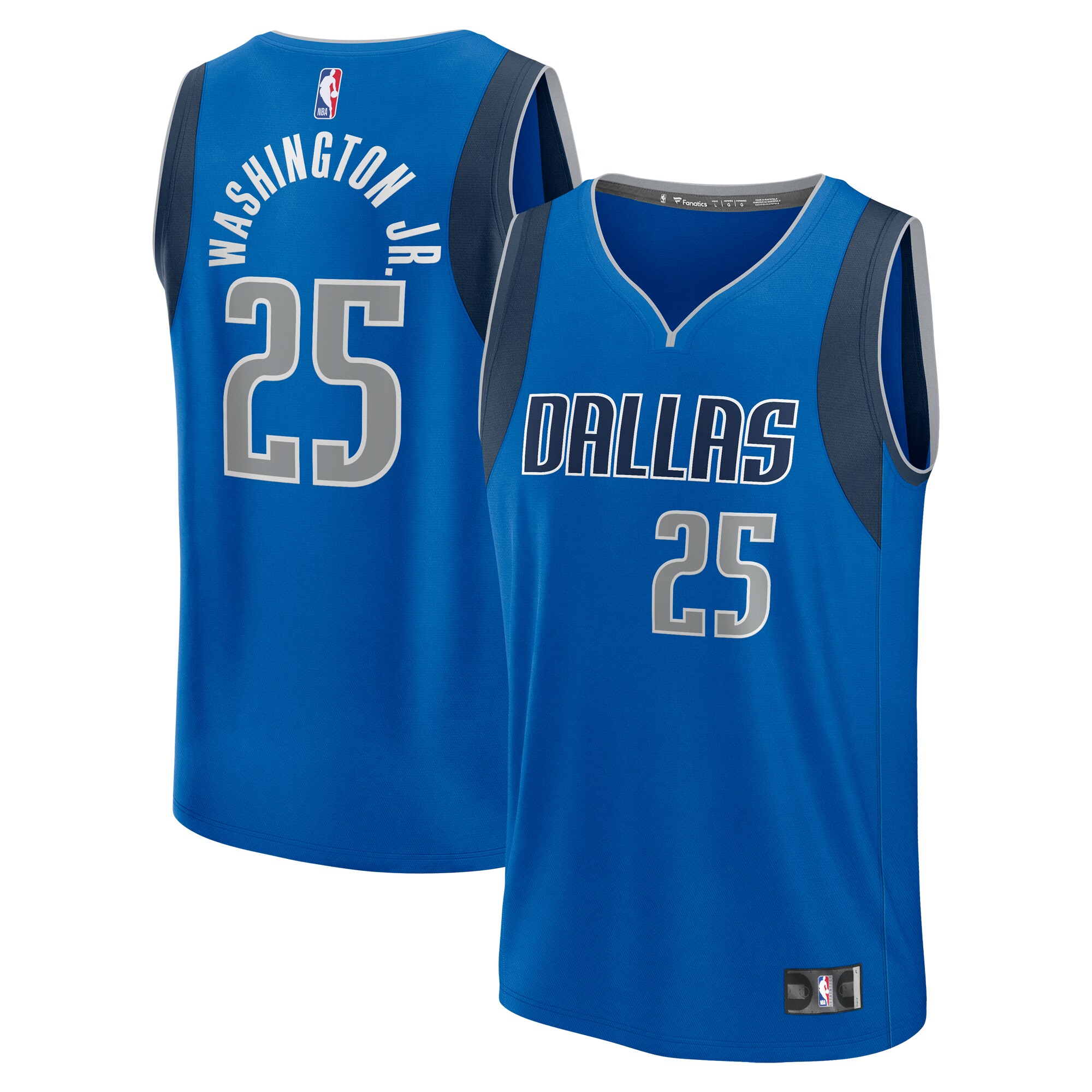 PJ Washington Jr. Dallas Mavericks Fanatics Youth Fast Break Player Jersey - Icon Edition - Blue