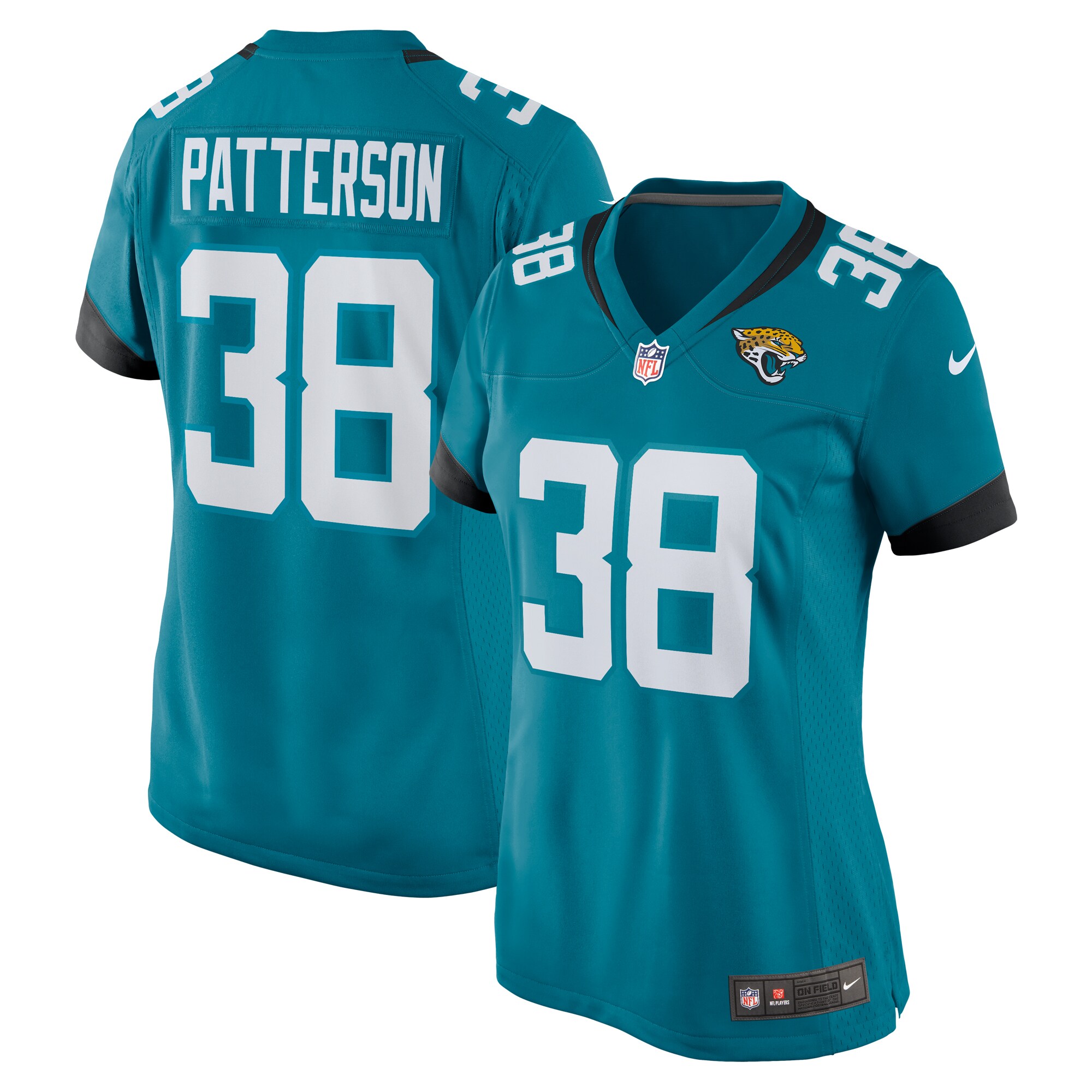 Riley Patterson Jacksonville Jaguars  Women's Team Game Jersey -  Teal