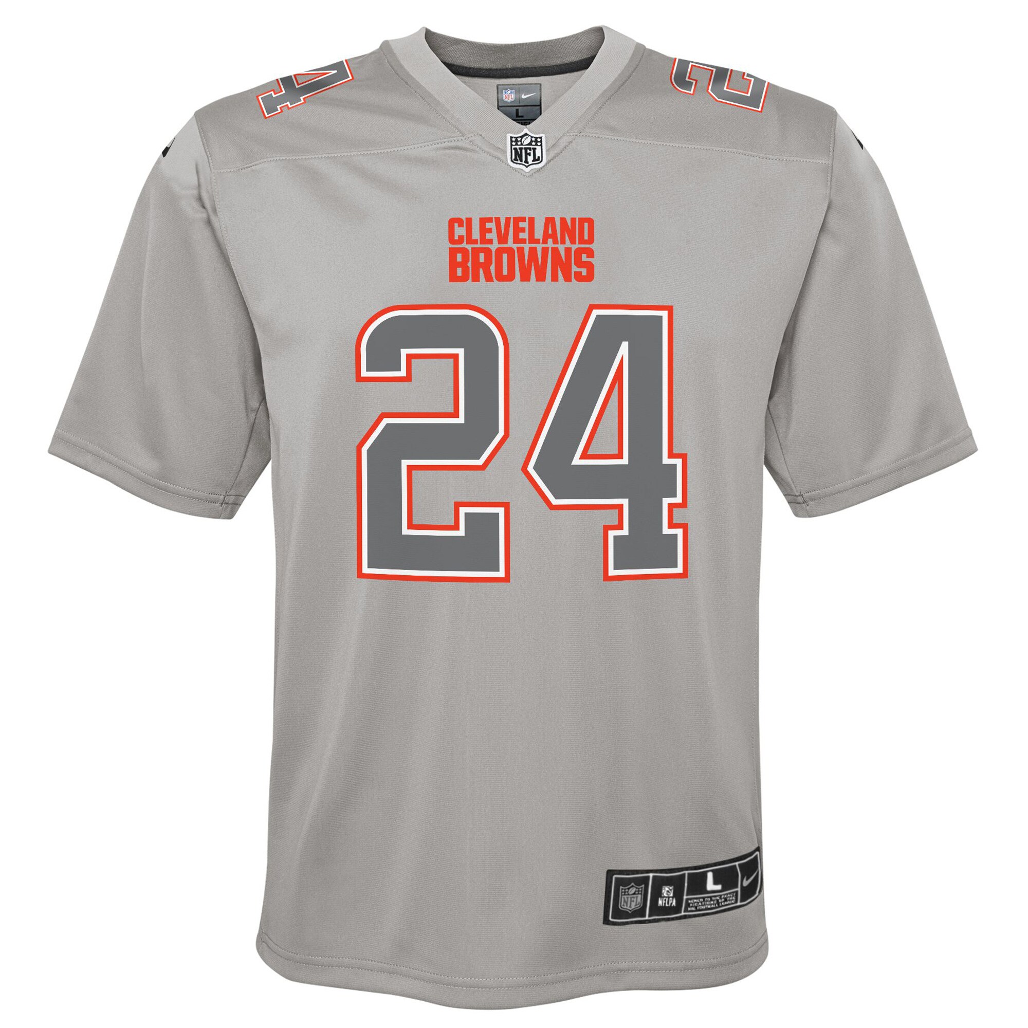 Nick Chubb Cleveland Browns  Youth Atmosphere Game Jersey - Gray