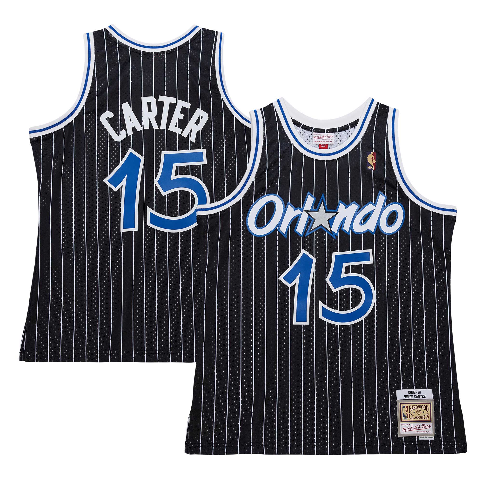 Vince Carter Orlando Magic Mitchell & Ness 2009\/10 Hardwood Classics Swingman Jersey - Black