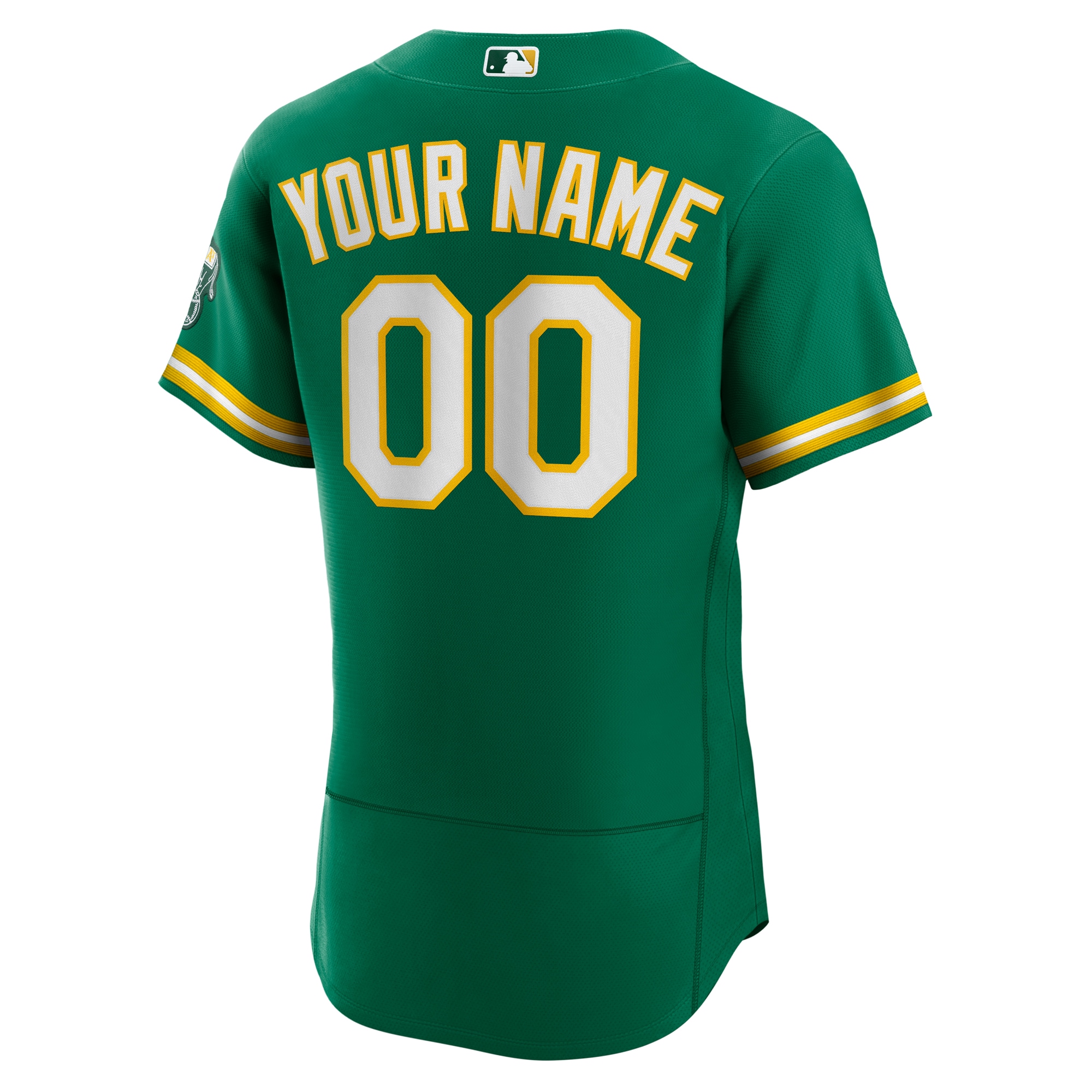 Oakland Athletics  Alternate Authentic Custom Jersey - Kelly Green