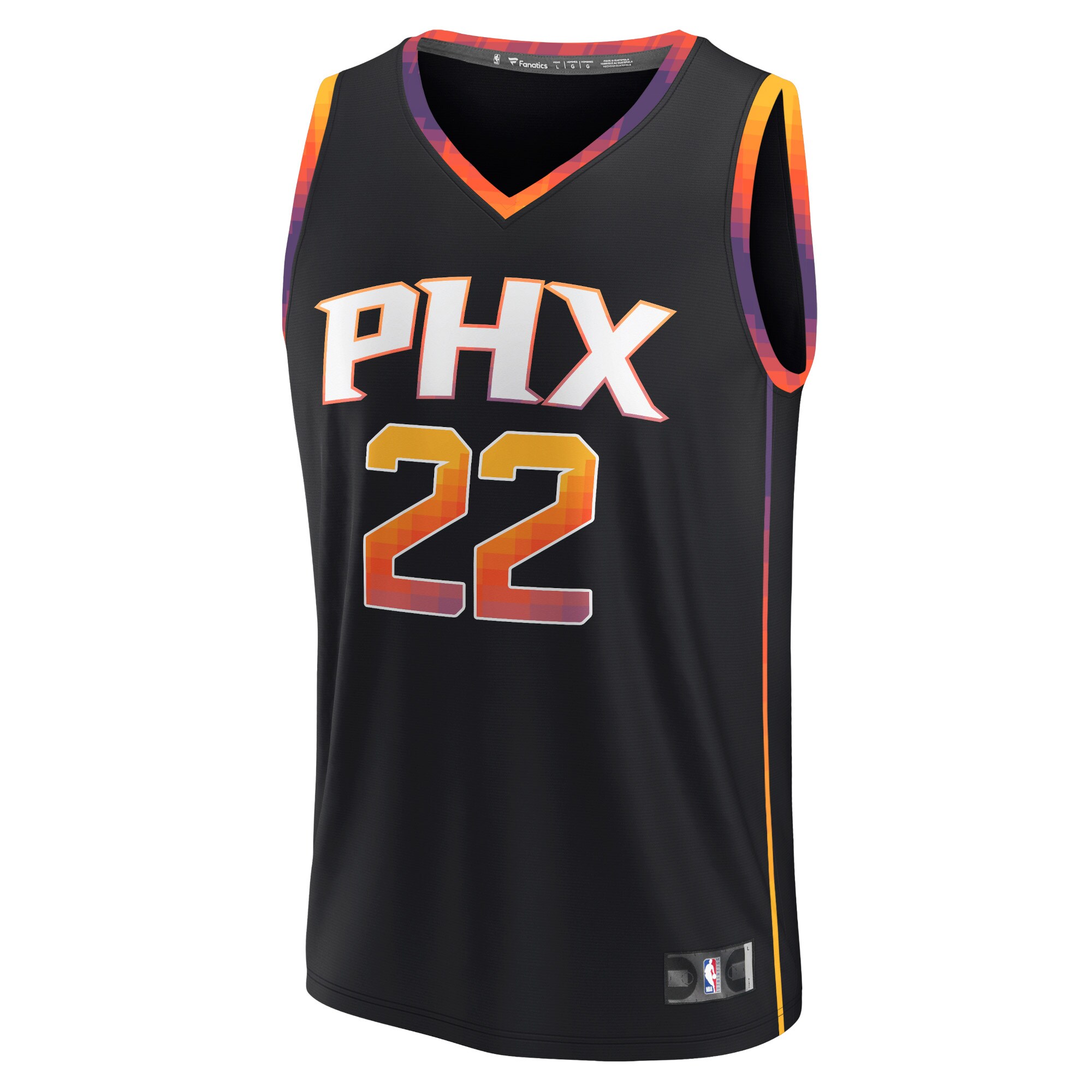Deandre Ayton Phoenix Suns Fanatics Fast Break Replica Player Jersey - Statement Edition - Black