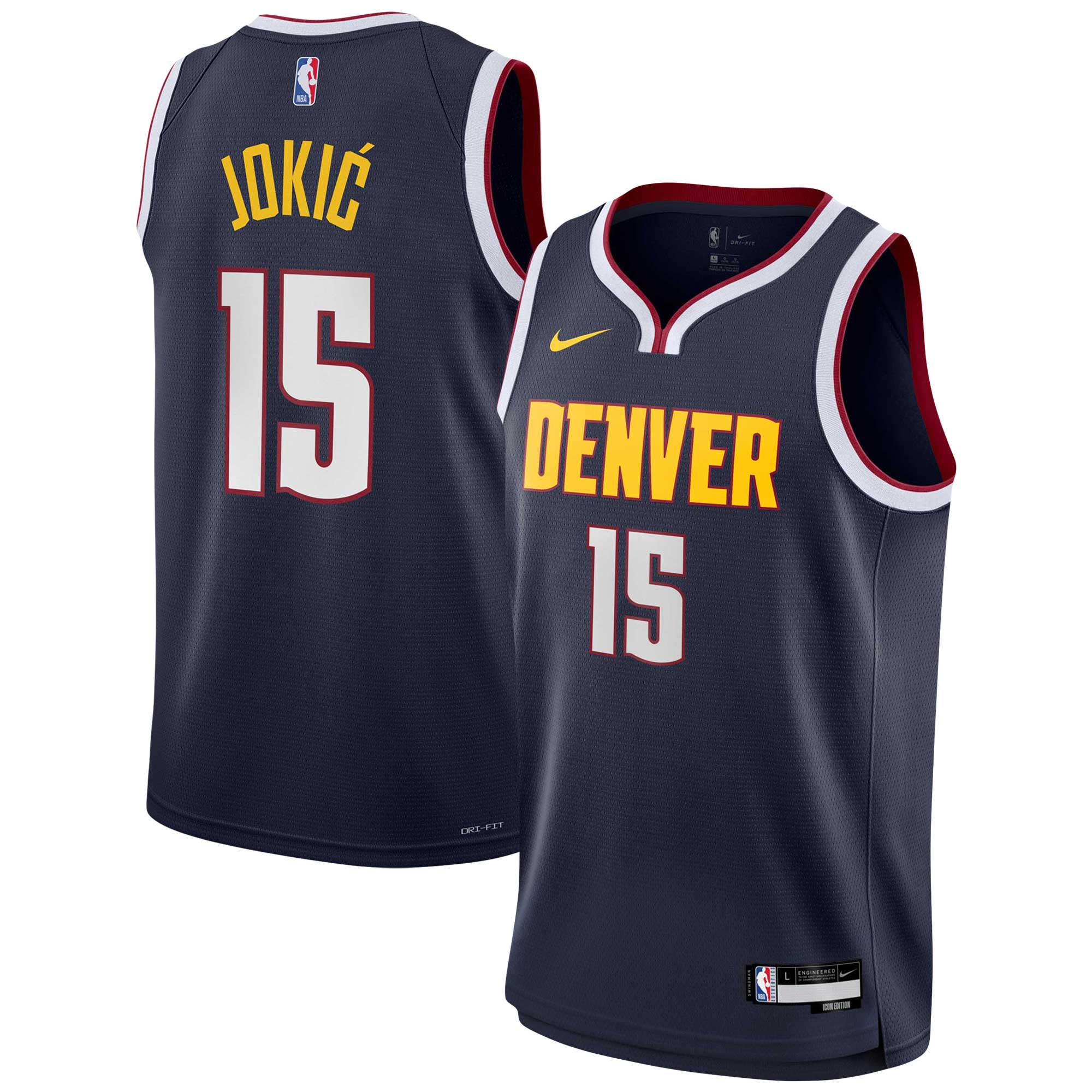 Nikola Jokic Denver Nuggets  Youth Swingman Jersey - Icon Edition - Navy