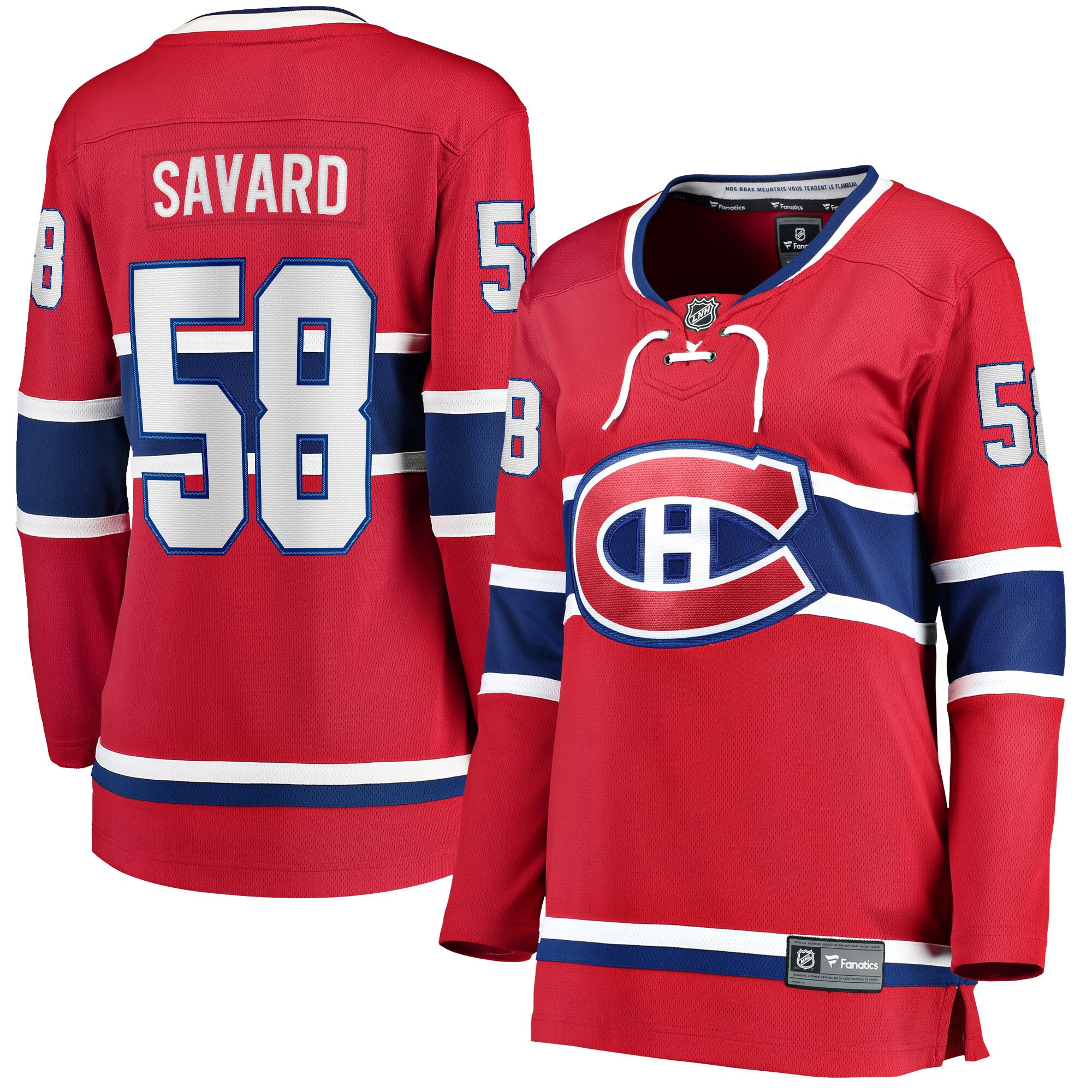 David Savard Montreal Canadiens Fanatics Women's Home Breakaway Player Jersey - Red