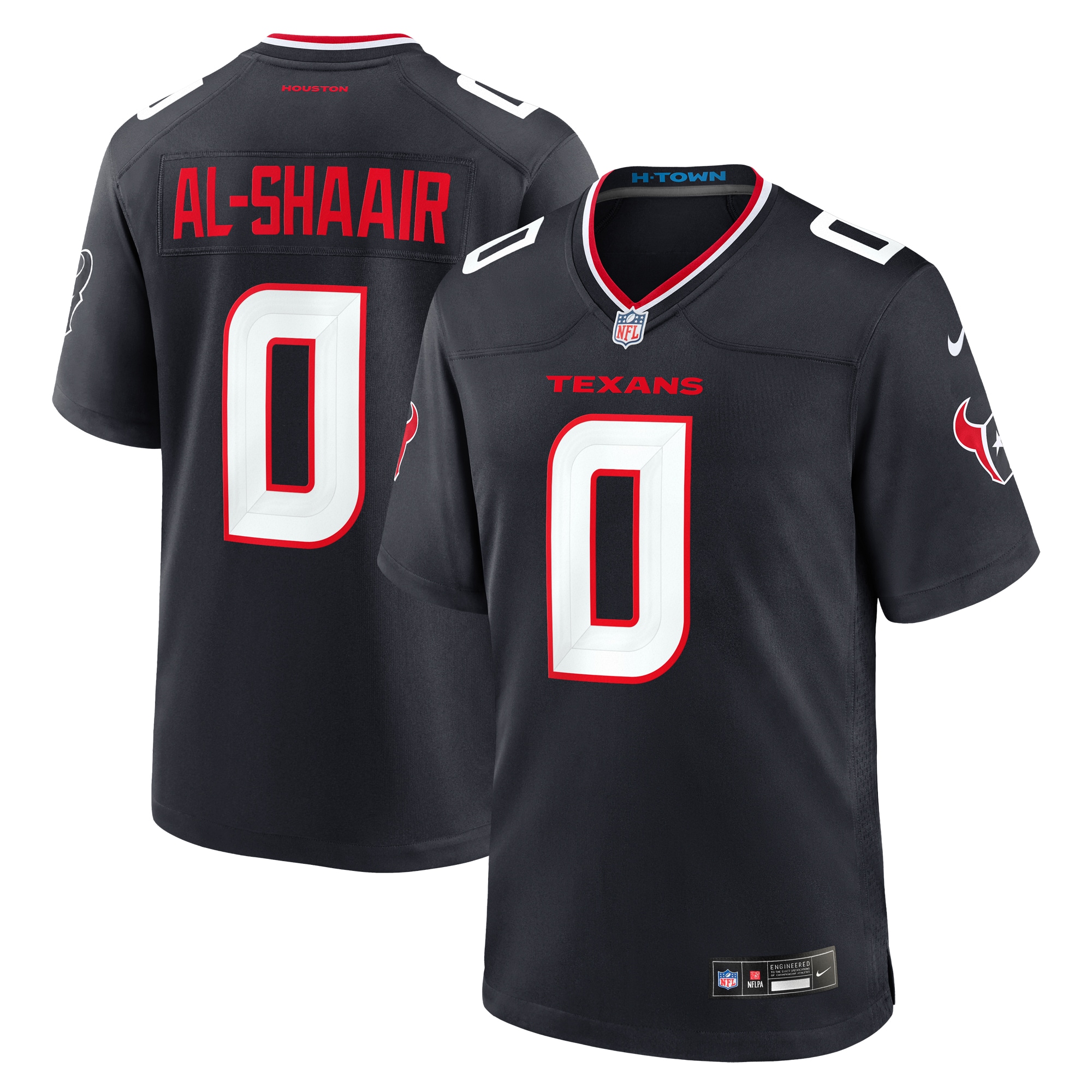 Azeez Al-Shaair Houston Texans  Team Game Jersey -  Navy