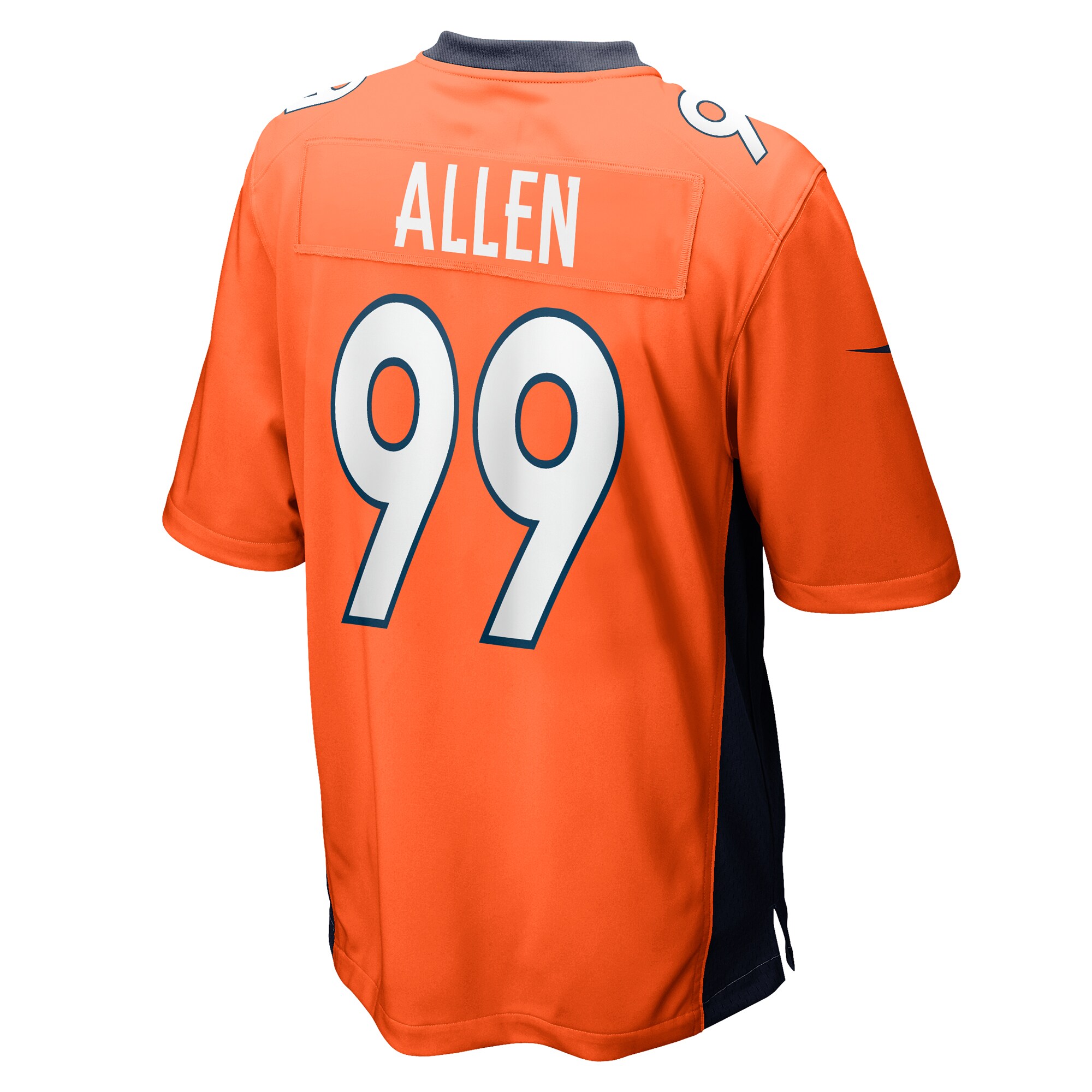 Zach Allen Denver Broncos  Game Player Jersey - Orange