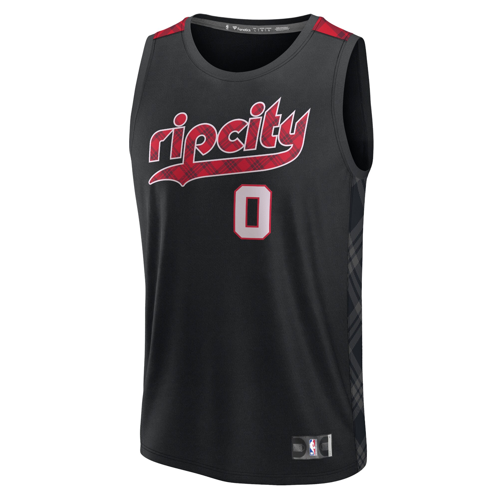 Damian Lillard Portland Trail Blazers Fanatics Fast Break Jersey - Black - City Edition