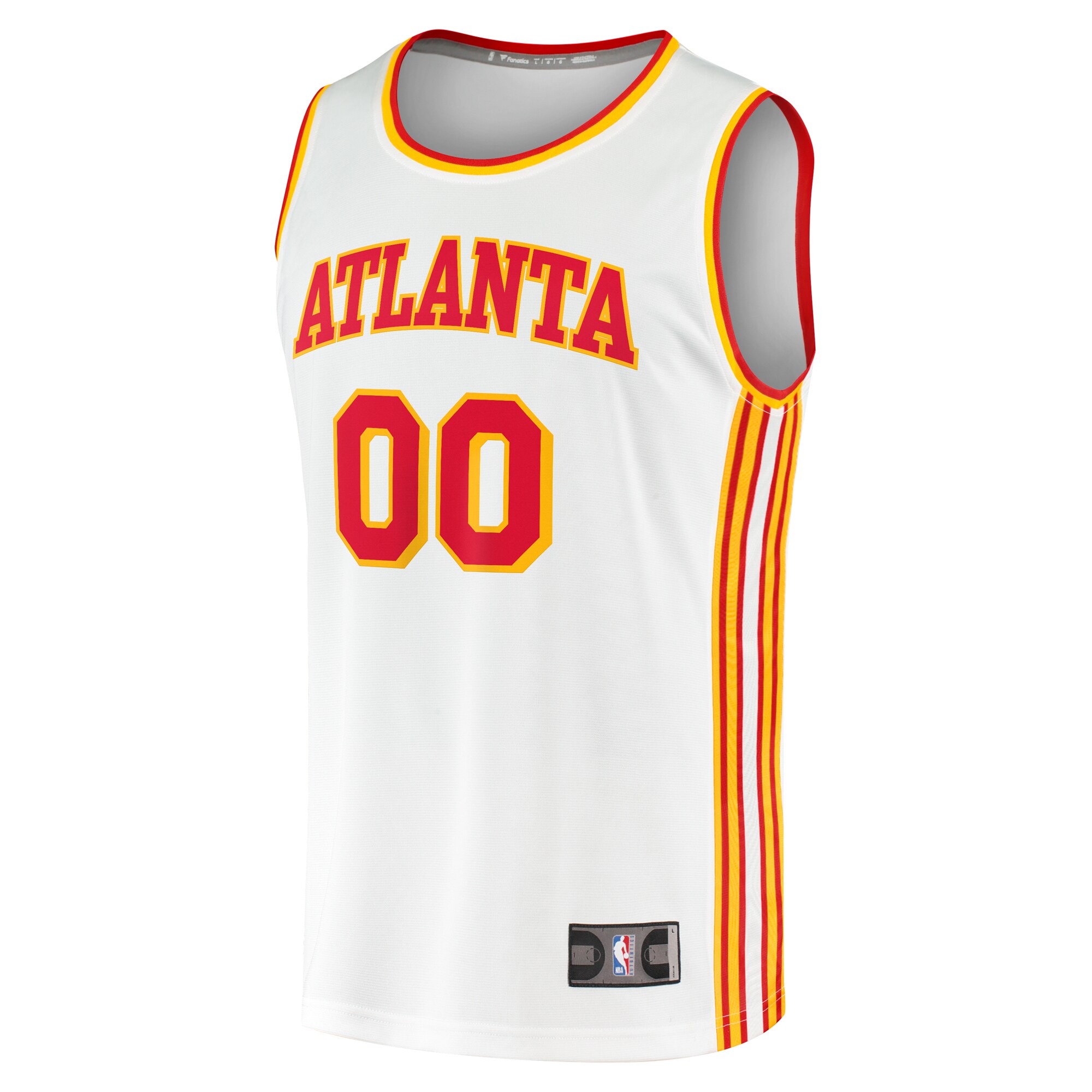 Atlanta Hawks Fanatics Youth Fast Break Replica Custom Jersey - Association Edition - White