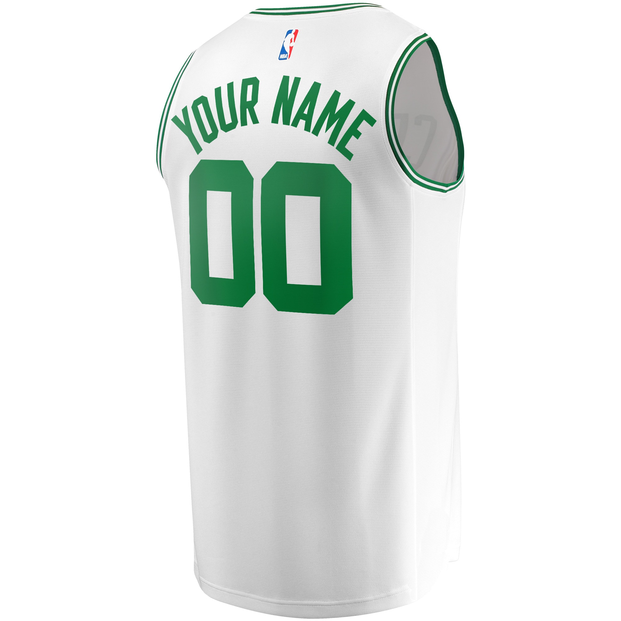 Boston Celtics Fanatics Fast Break Replica Custom Jersey - Association Edition - White