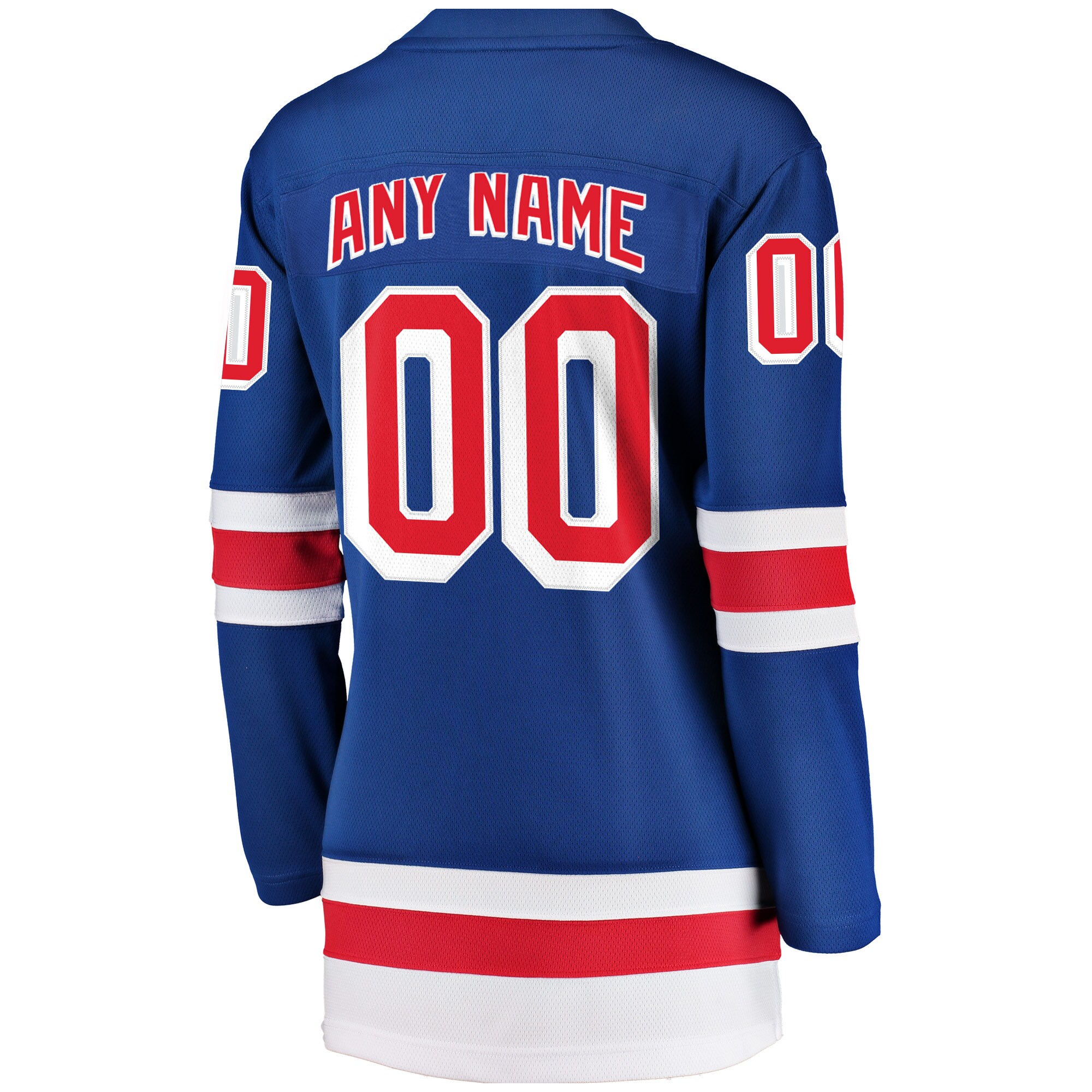 New York Rangers Fanatics Women's Home Breakaway Custom Jersey - Blue