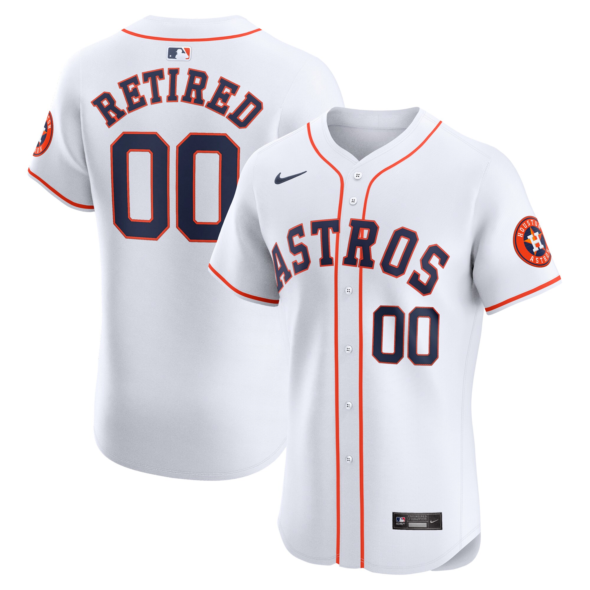Houston Astros  Home Elite Pick-A-Player Retired Roster Jersey - White