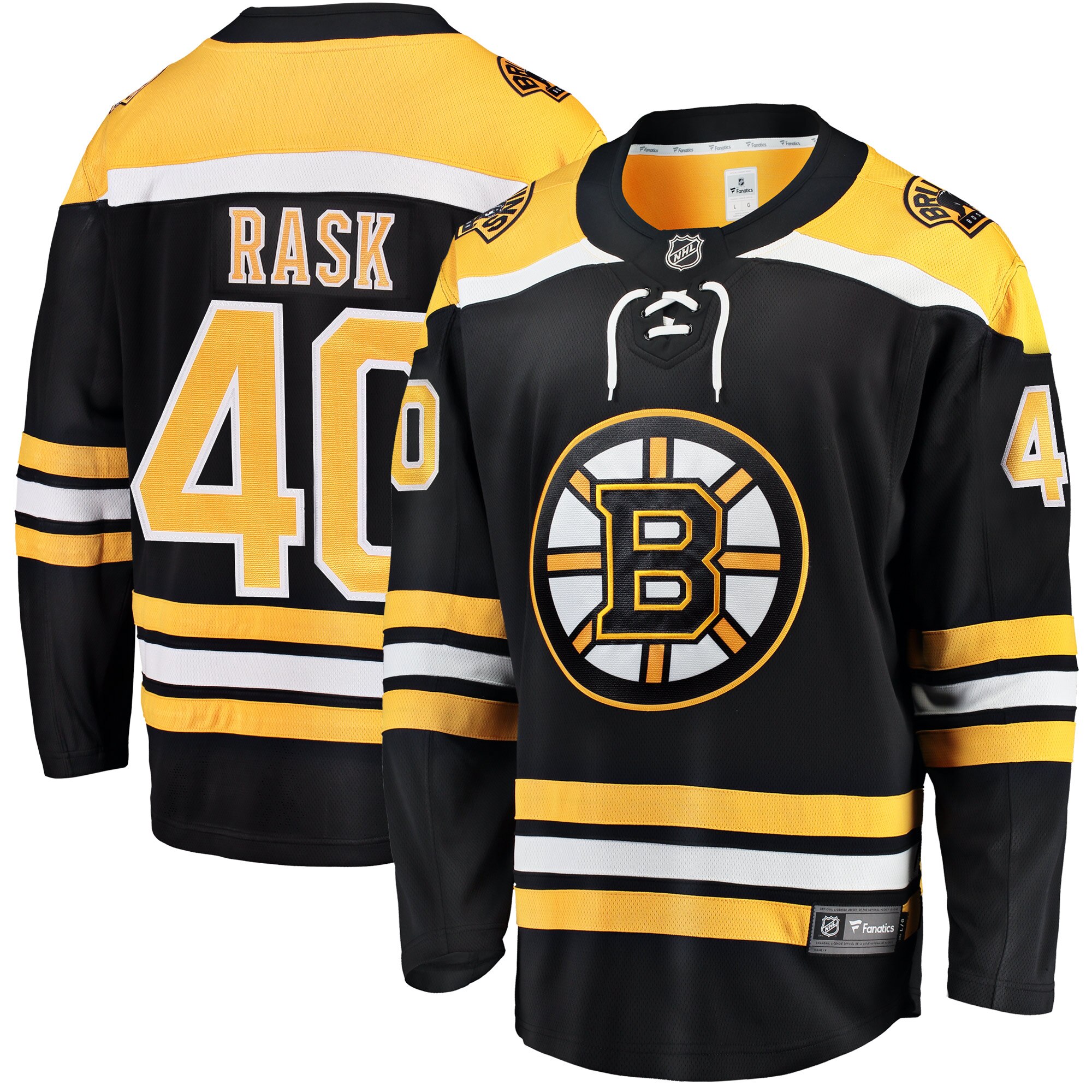 Tuukka Rask Boston Bruins Fanatics Breakaway Home Jersey - Black
