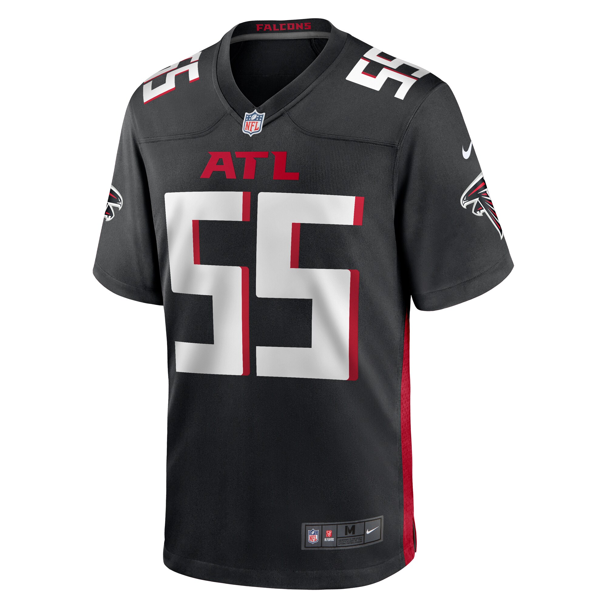 Kaden Elliss Atlanta Falcons  Game Player Jersey - Black