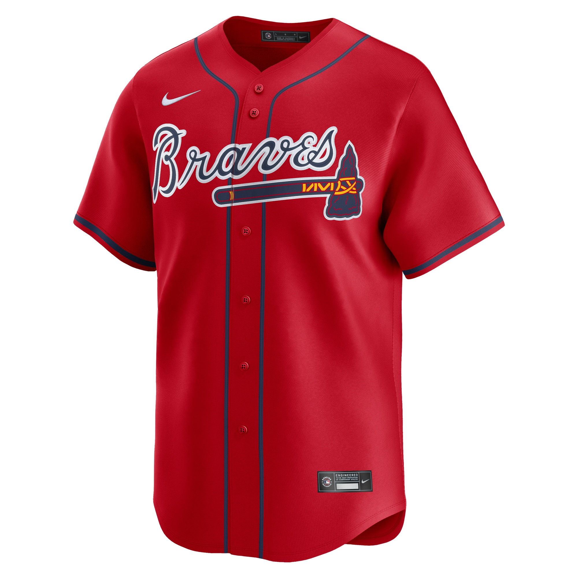 Atlanta Braves   Alternate Limited Custom Jersey\u00c2\u00a0\u00e2\u20ac\u201c Red