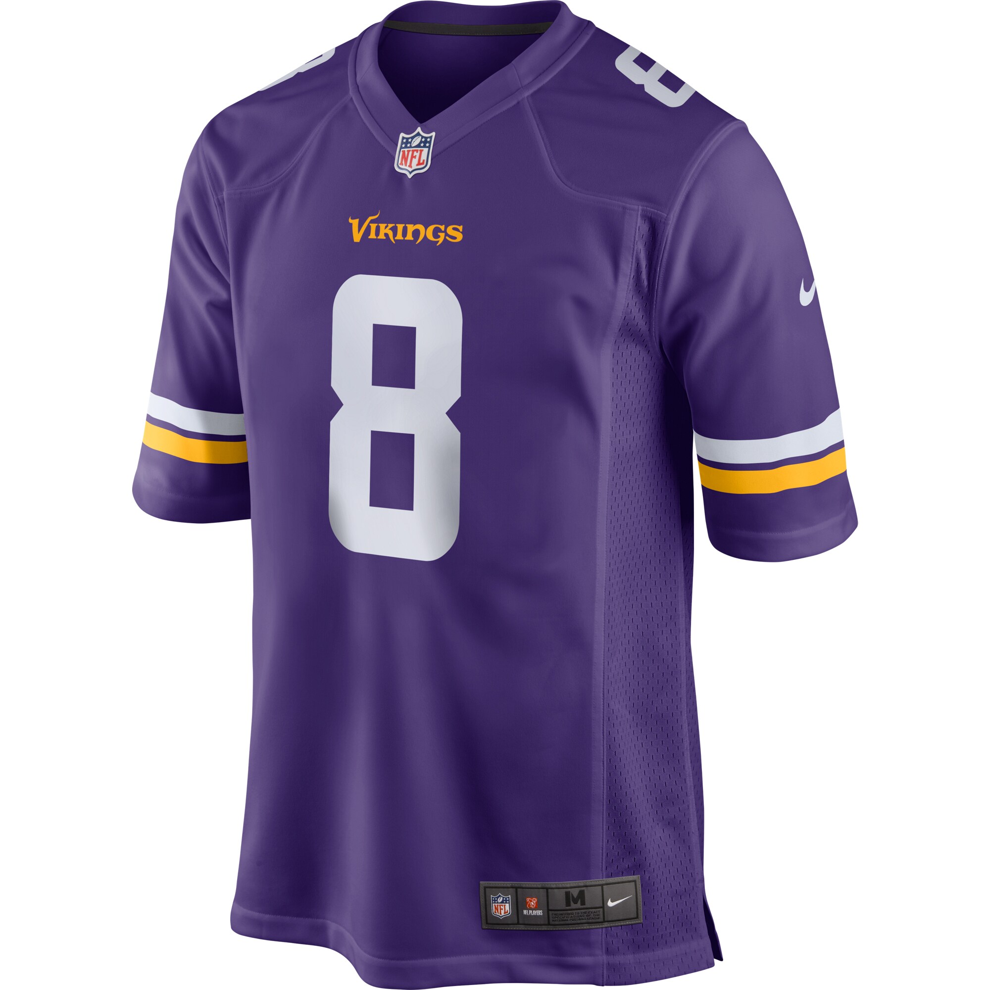 Kirk Cousins Minnesota Vikings  Game Jersey - Purple