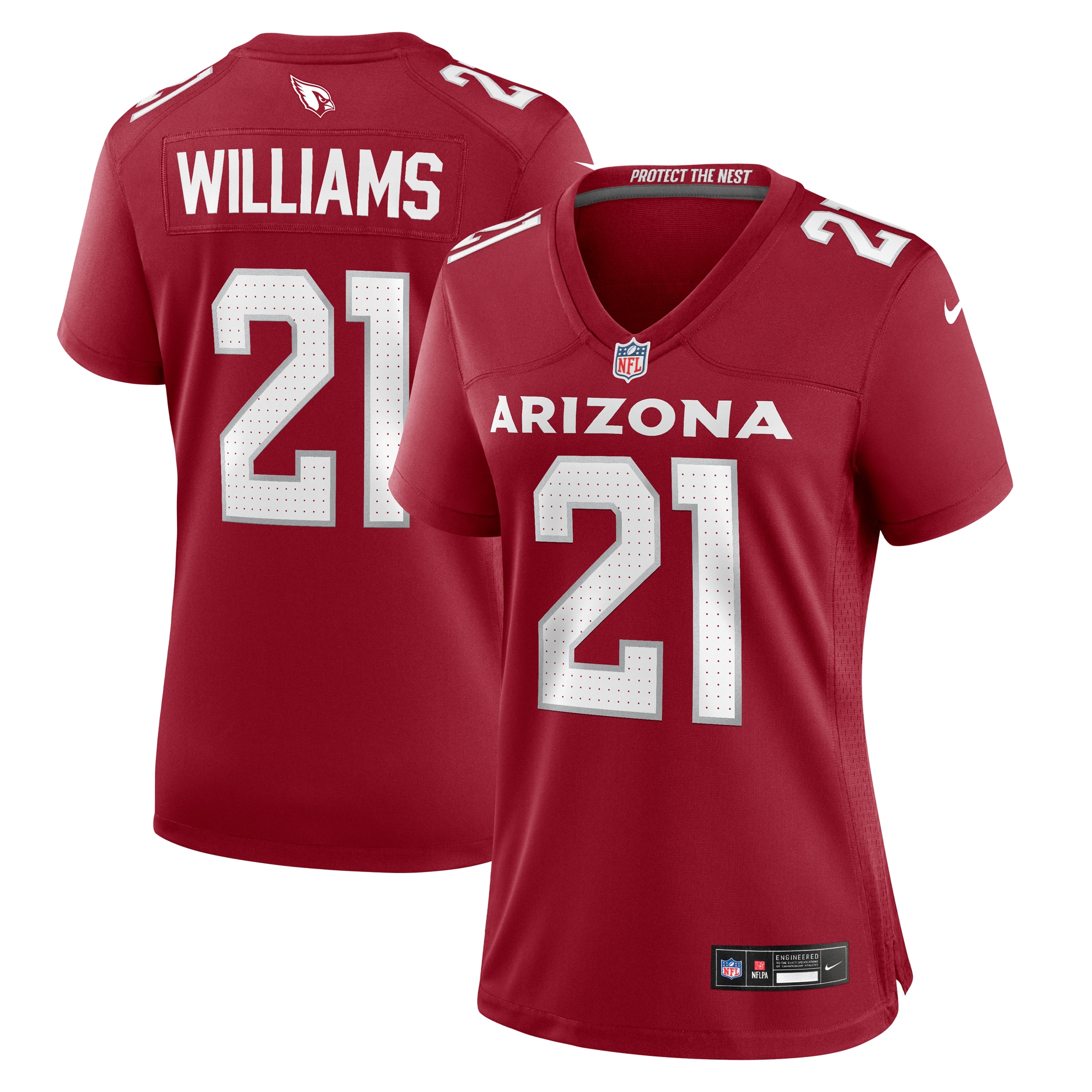 Garrett Williams Arizona Cardinals  Women's  Game Jersey -  Cardinal