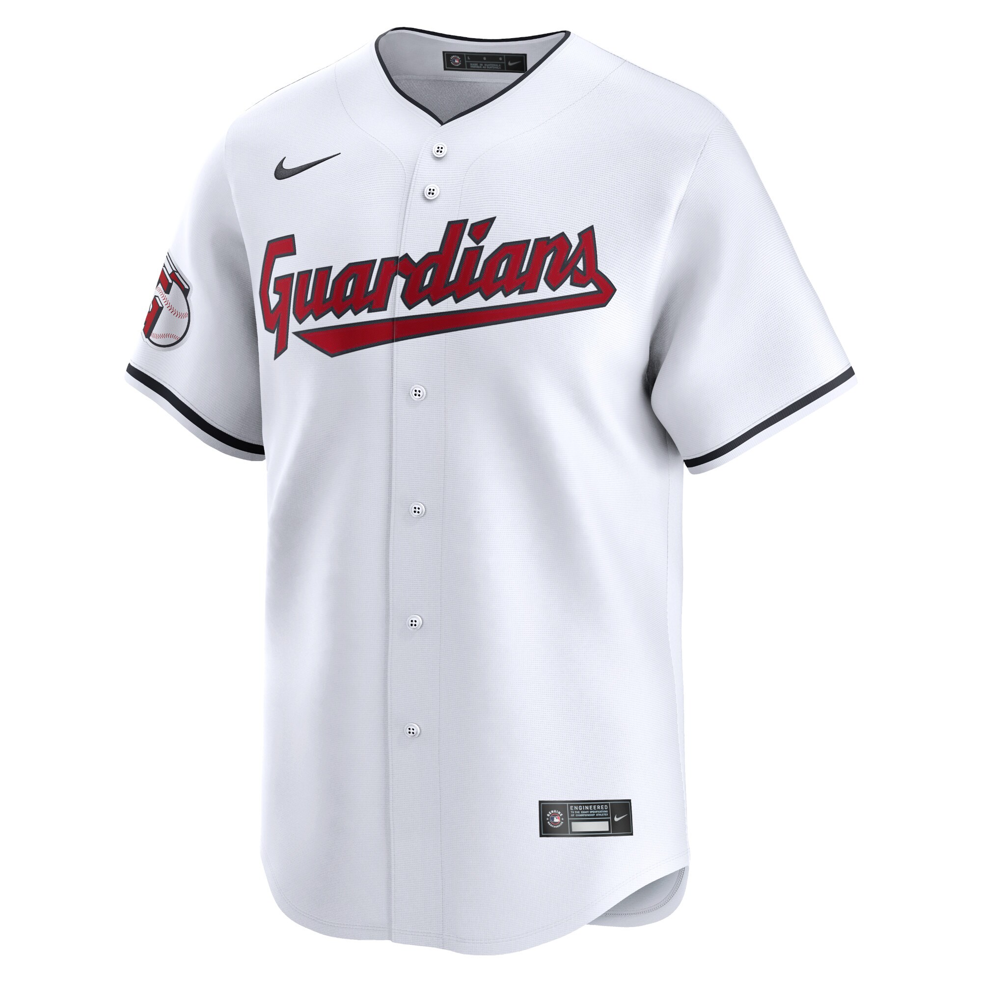 Cleveland Guardians  Youth Home Limited Custom Jersey - White