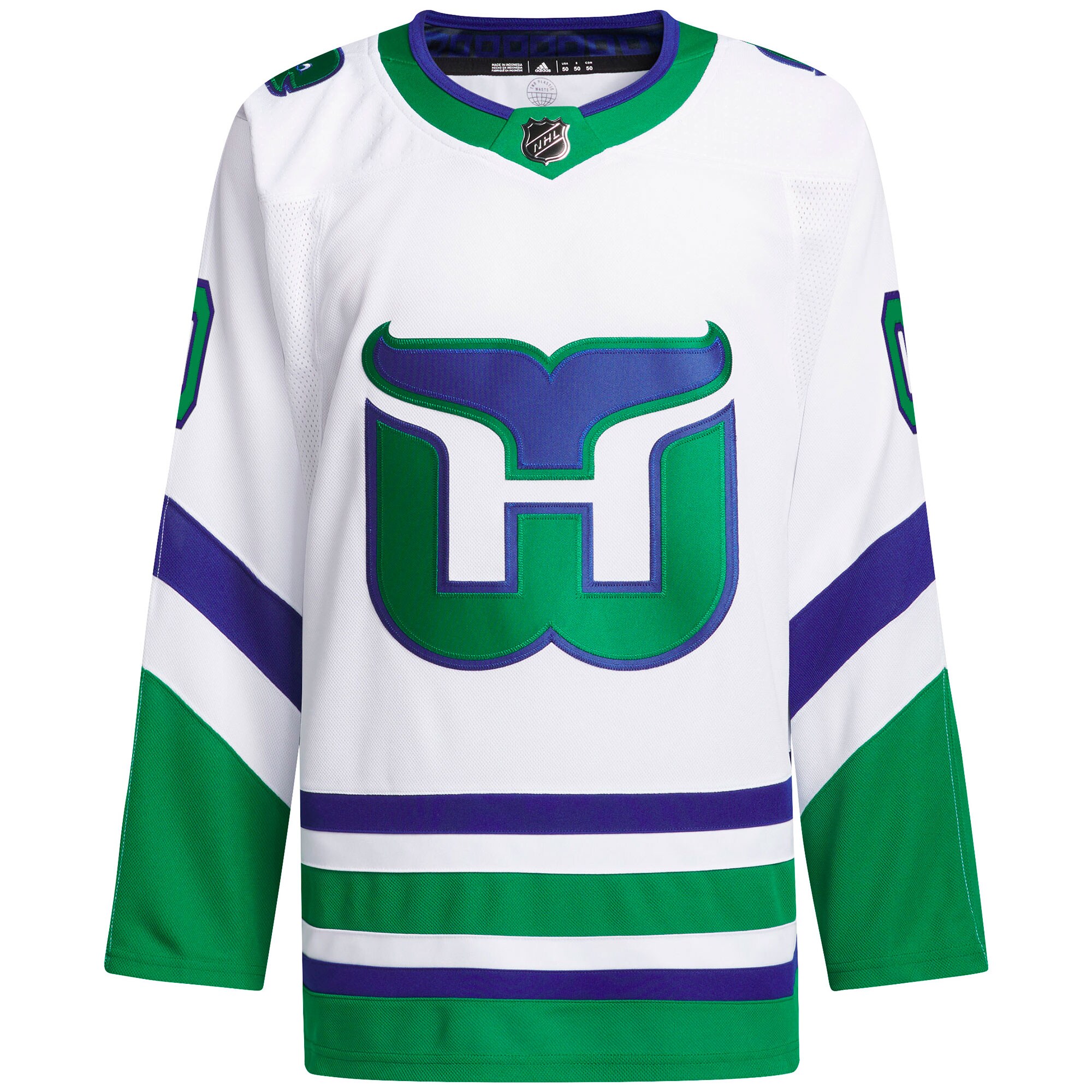 Carolina Hurricanes adidas    Primegreen Authentic Custom Jersey - White