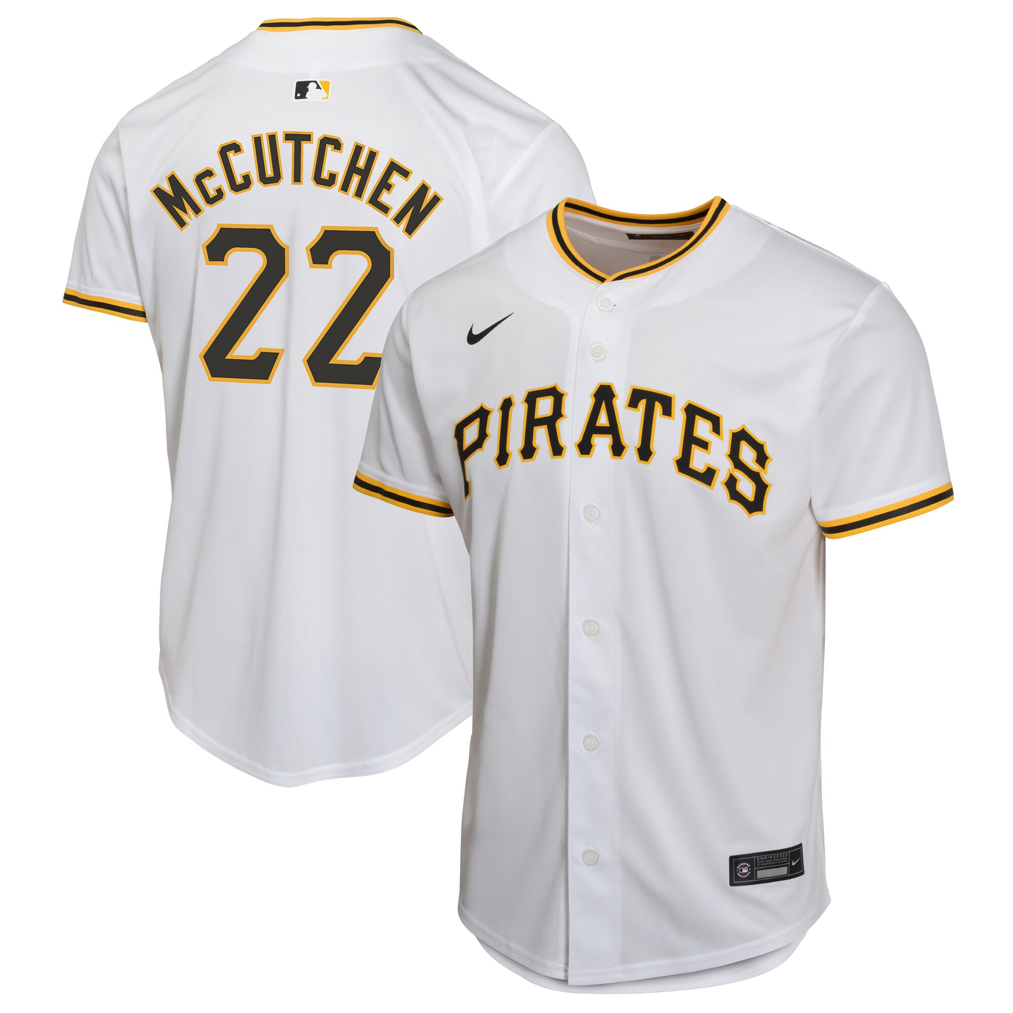 Andrew McCutchen Pittsburgh Pirates  Youth Home Game Player Jersey - White