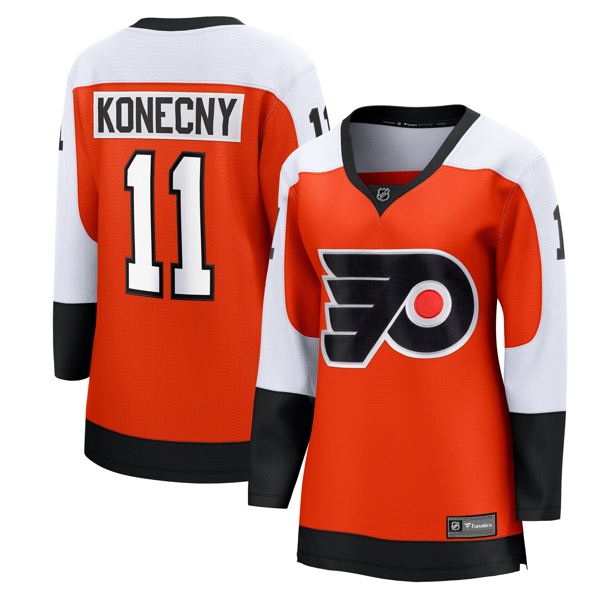 Travis Konecny Philadelphia Flyers Fanatics Women's Home Breakaway Player Jersey - Orange