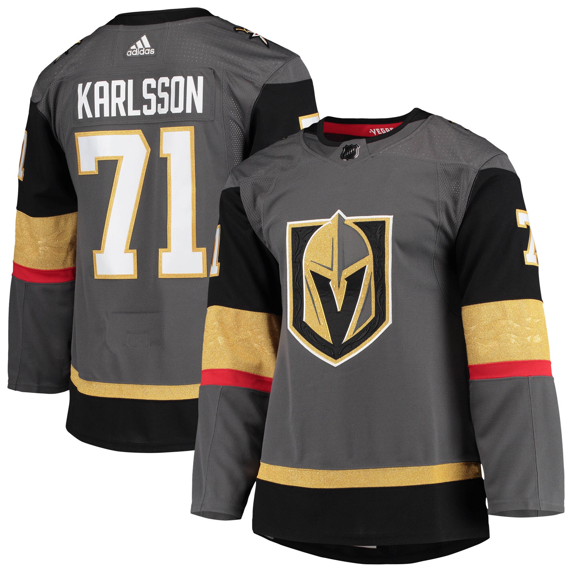 William Karlsson Vegas Golden Knights adidas Alternate Primegreen Authentic Player Jersey - Gray