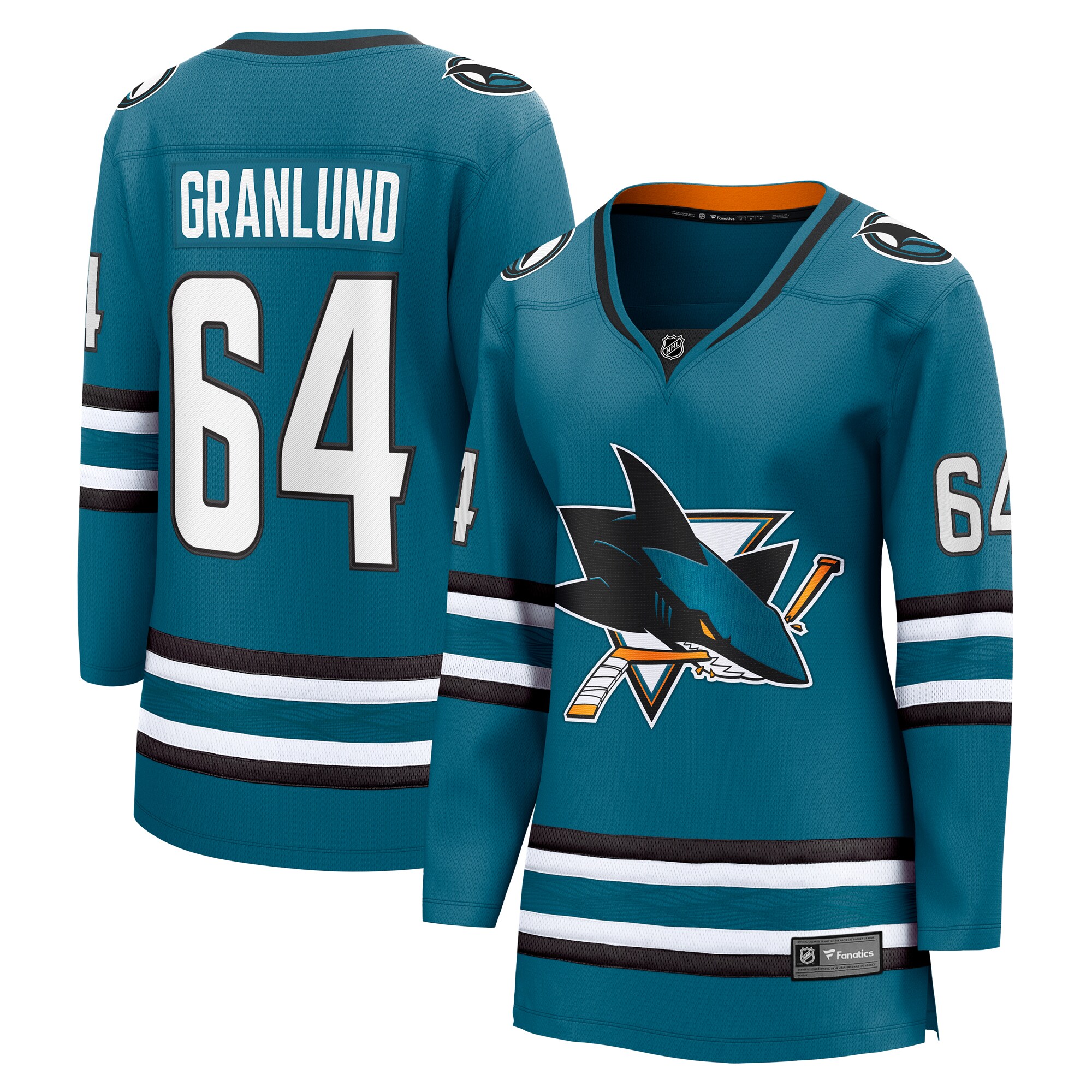 Mikael Granlund San Jose Sharks Fanatics Women's Home Breakaway Player Jersey - Teal