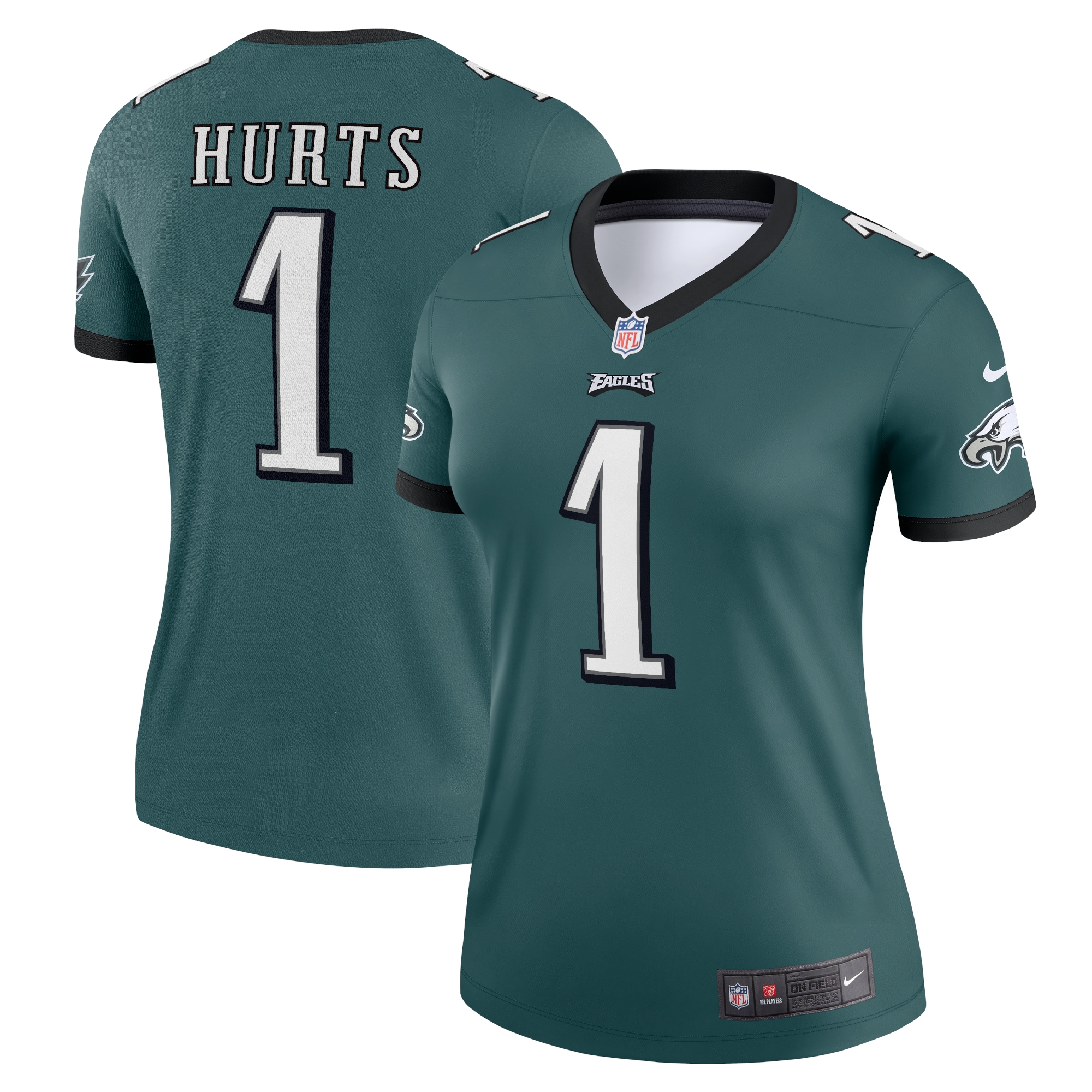 Jalen Hurts Philadelphia Eagles  Women's Legend Jersey - Midnight Green